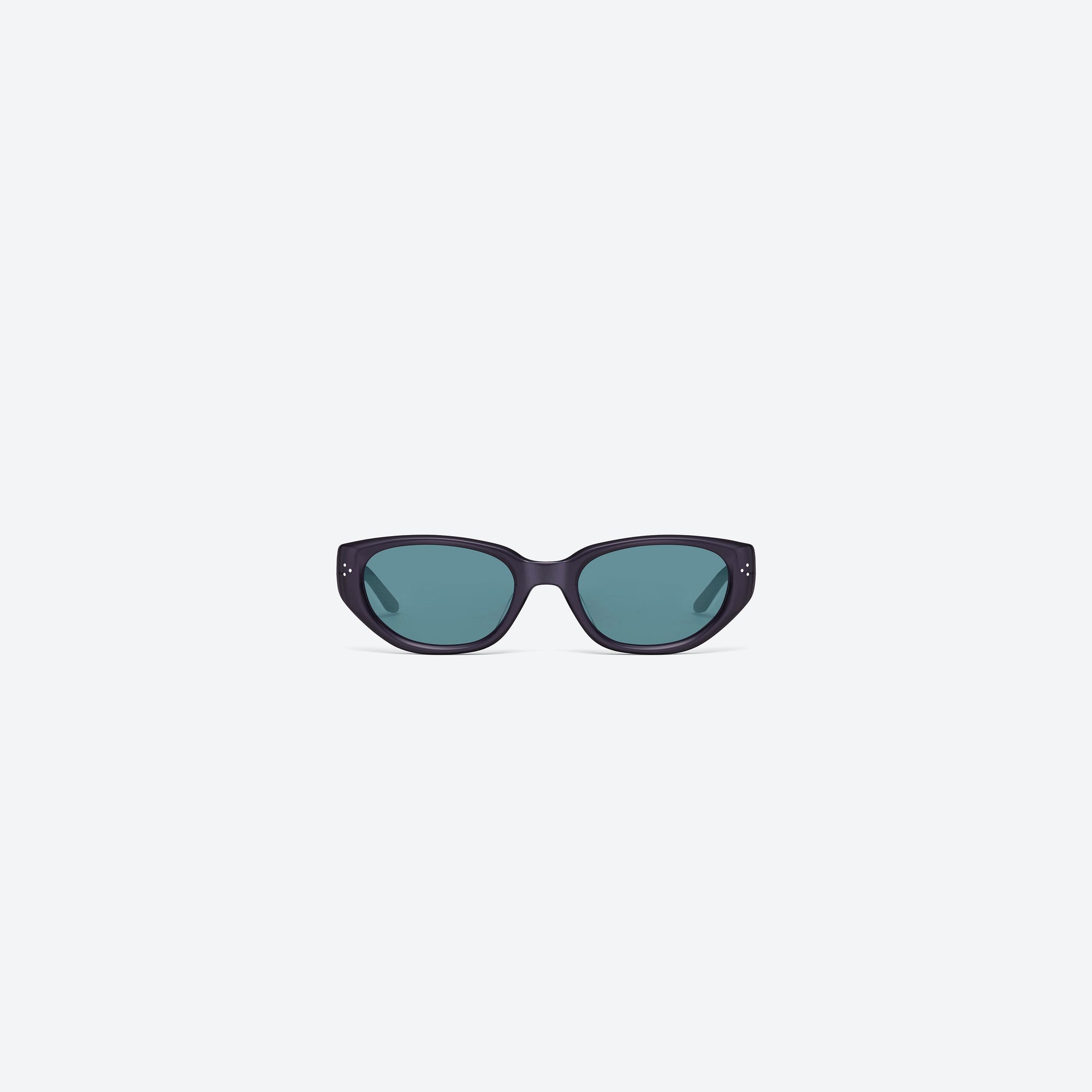 A front view of Gentle Monster Boni G11(BL) Similar Gray Acetate framed Cat-eye sunglasses.
