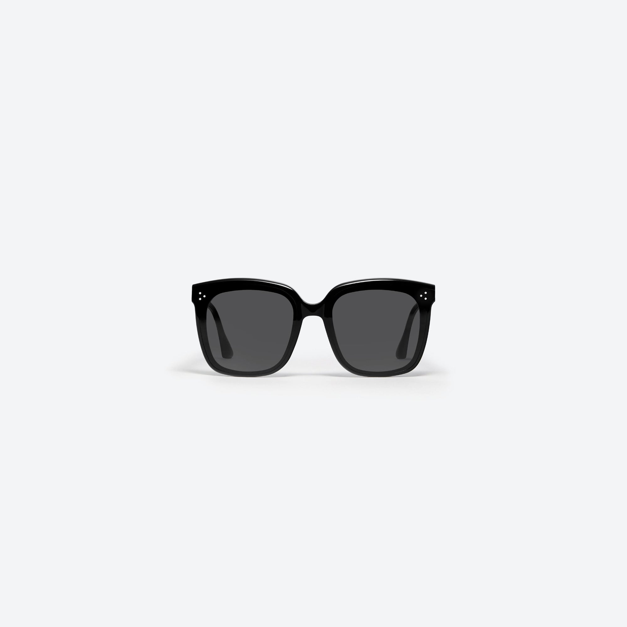 A front view of Gentle Monster Jennie - Angel 01 Black Mixed framed Square sunglasses.