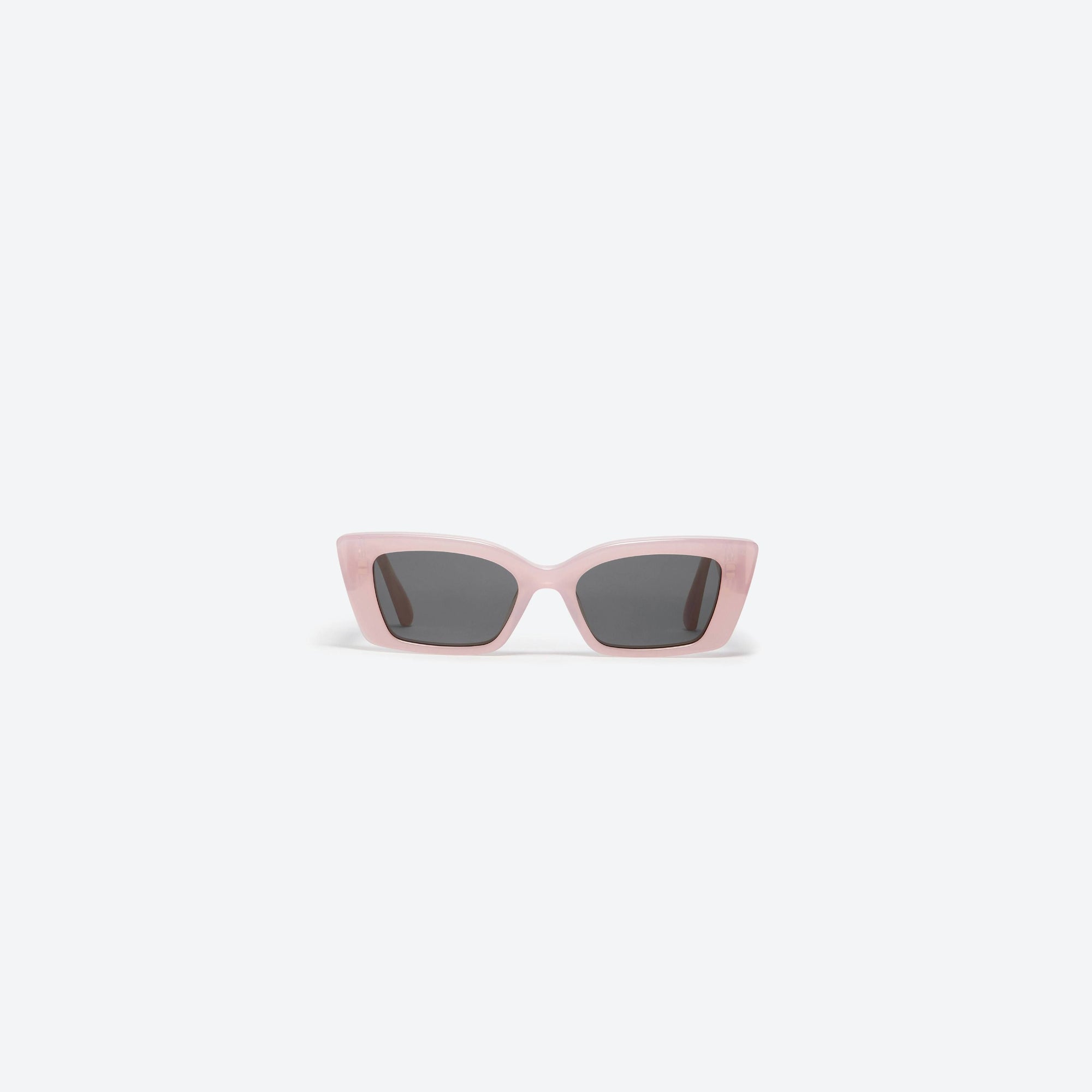 A front view of Gentle Monster Jennie - La Pêche PC4 Pink Mixed framed Square sunglasses.