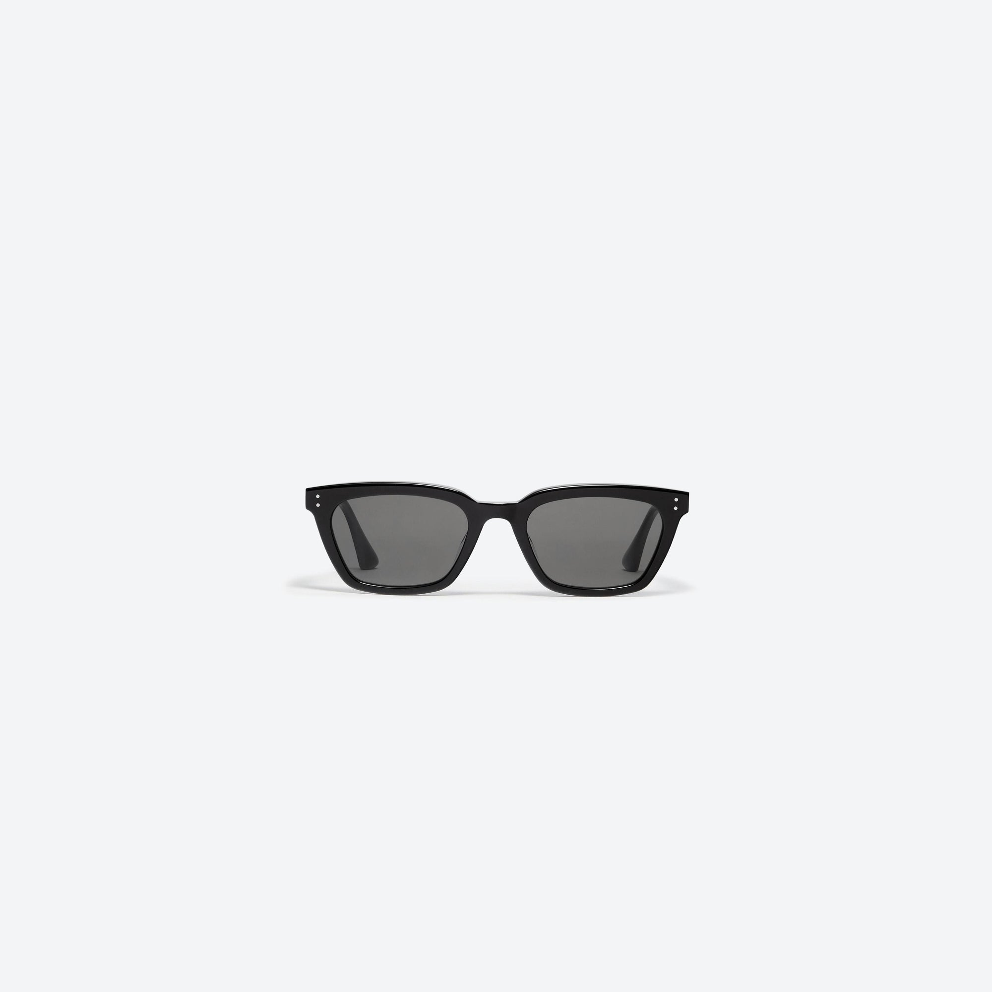 A front view of Gentle Monster Jennie - XOXO 01 Black Mixed framed Square sunglasses.
