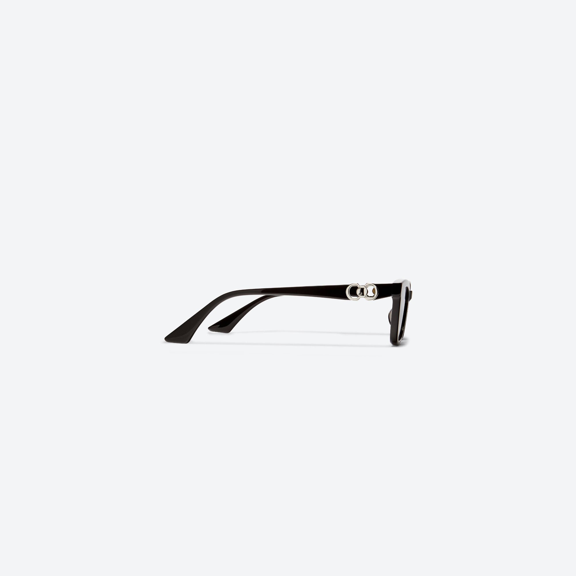 A detailed right view of Gentle Monster Jennie - XOXO 01 Black Mixed framed Square sunglasses.