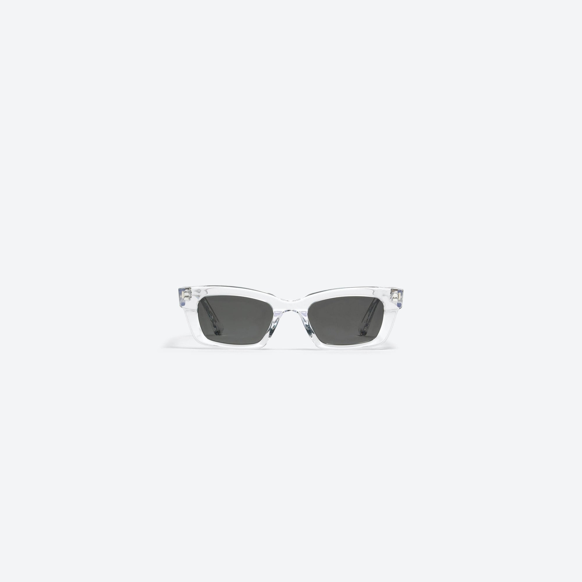 A front view of Gentle Monster Jennie - 1996 C1 Clear Acetate framed Square sunglasses.
