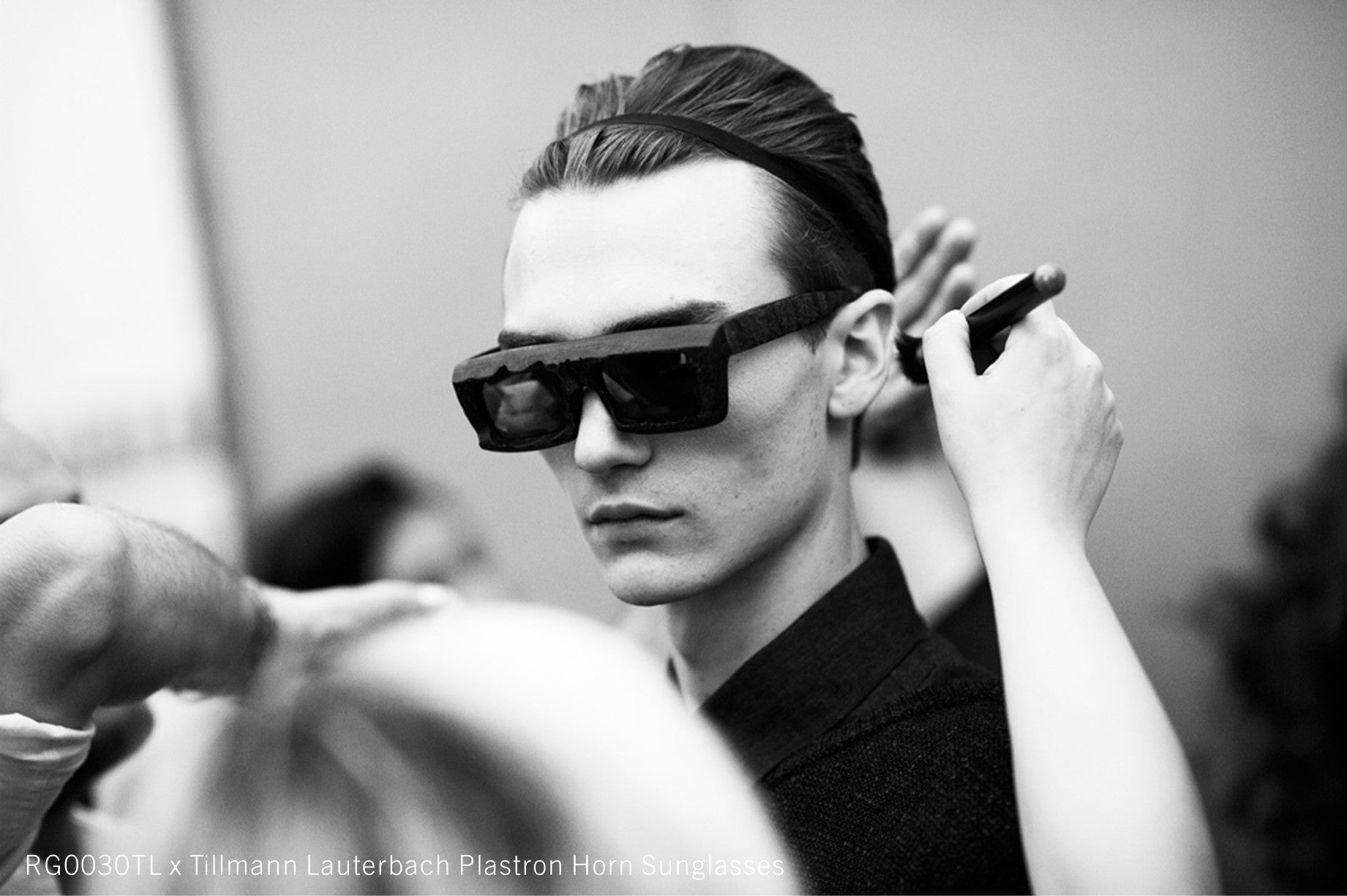 RG0030TL x Tillmann Lauterbach plastron horn sunglasses