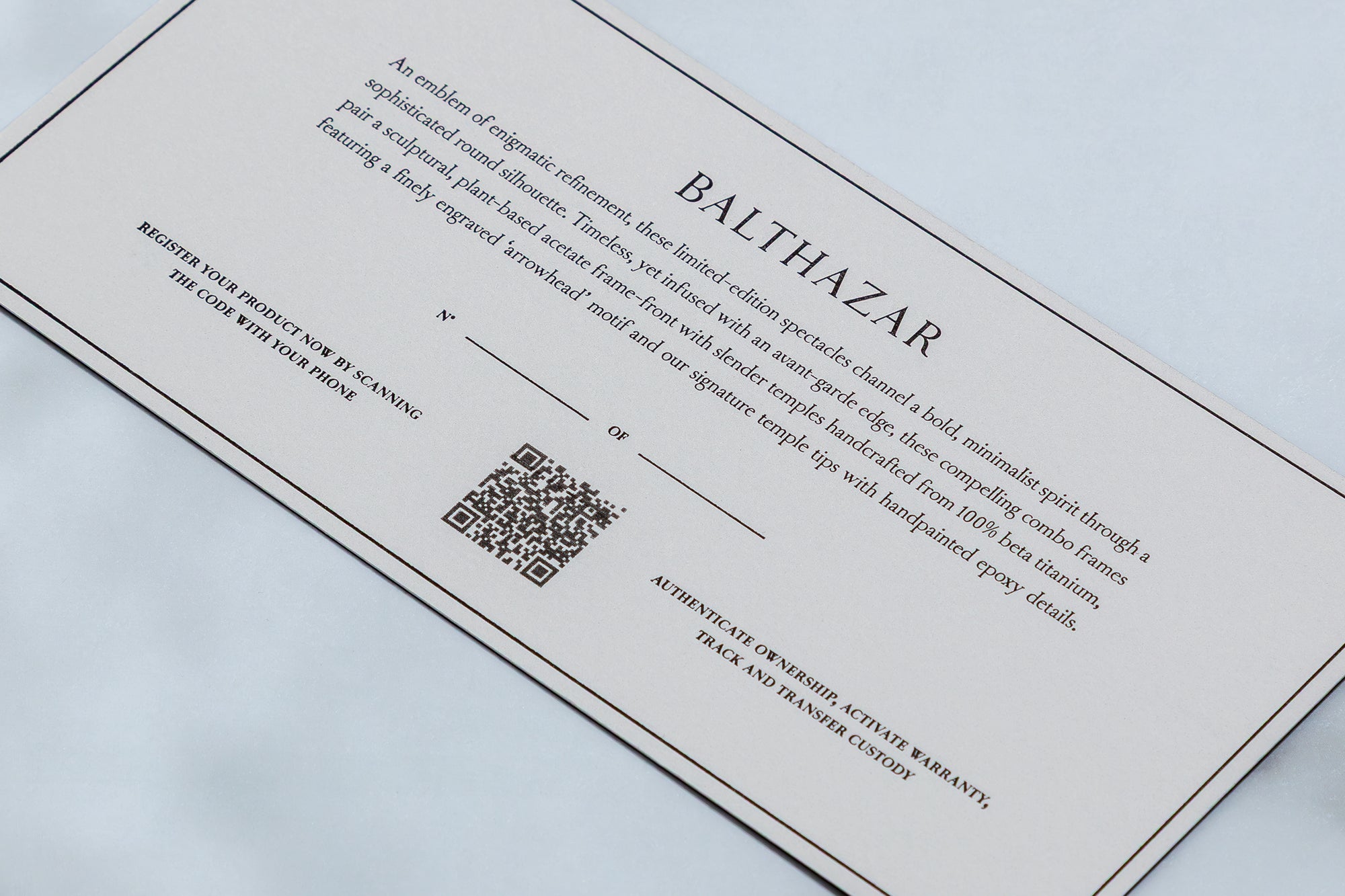 JMM BY HAIDER ACKERMANN: BALTHAZAR