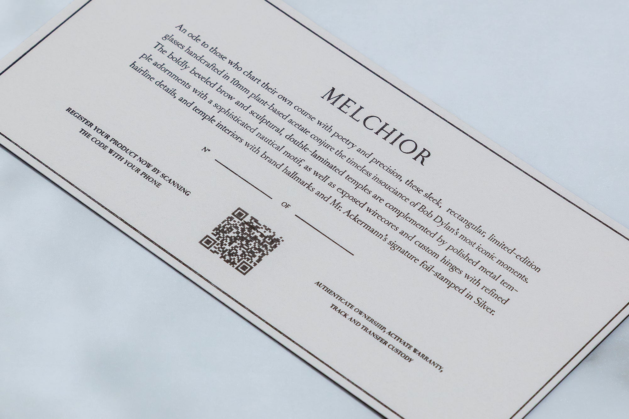 JMM BY HAIDER ACKERMANN: MELCHIOR