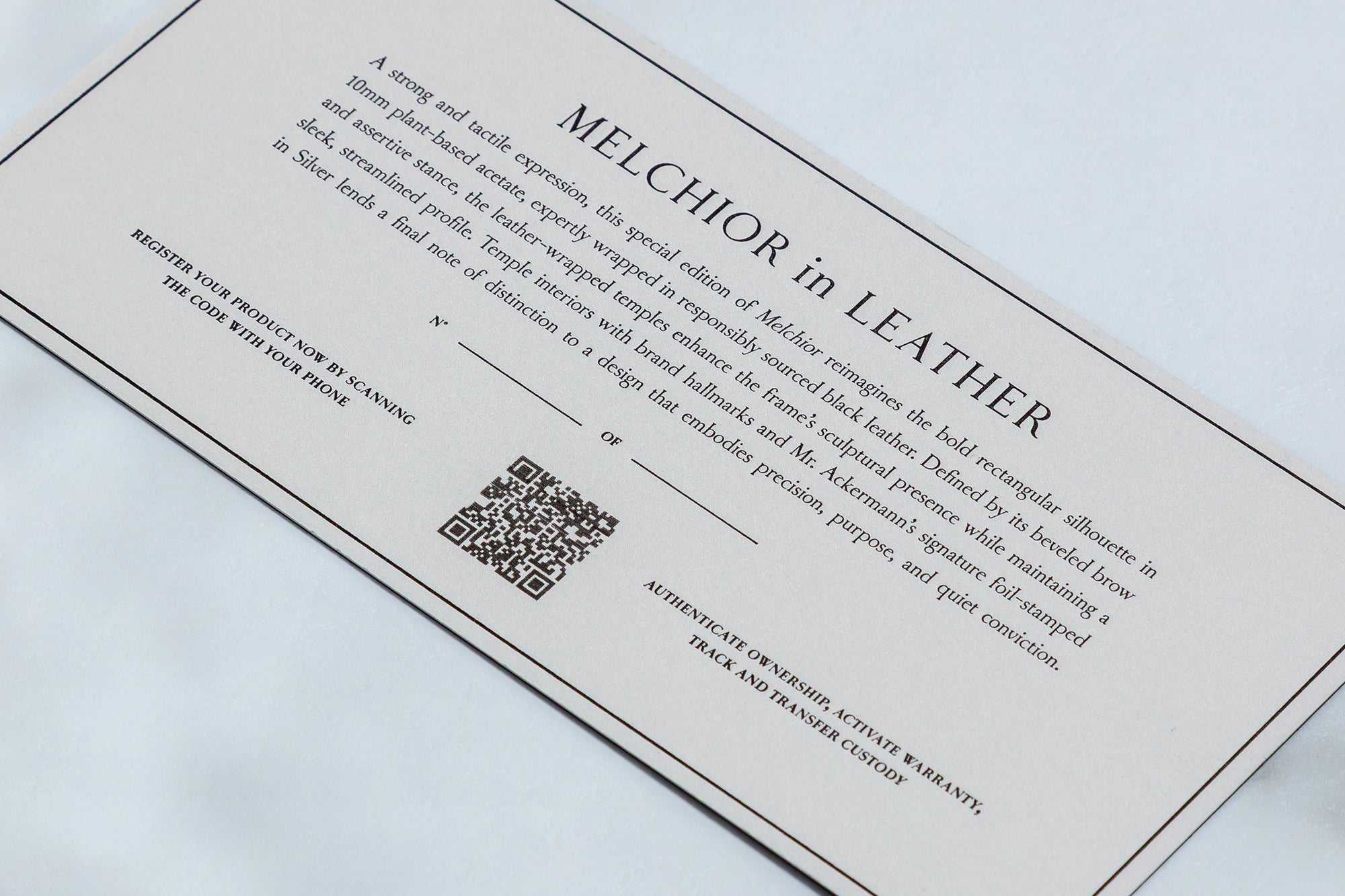 JMM BY HAIDER ACKERMANN: MELCHIOR LEATHER
