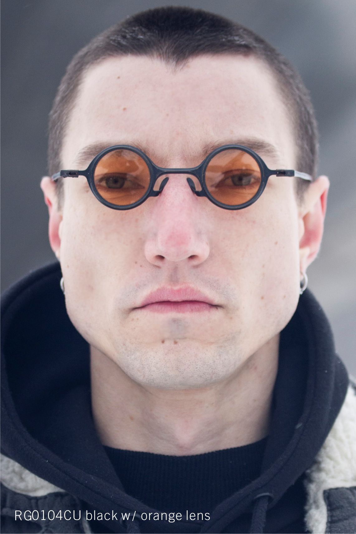 RG0104CU black w/ orange lens