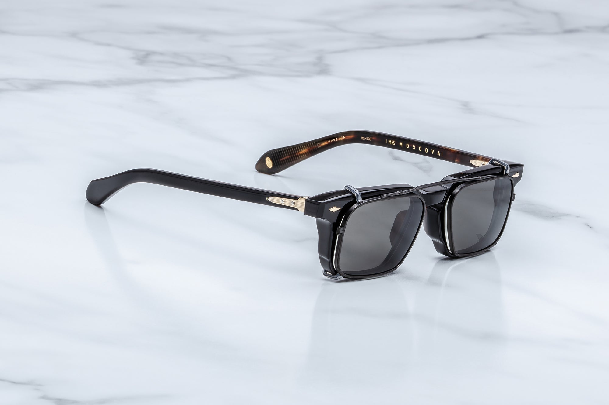 Moscova Clip On#88-black-black-mineral-glass_