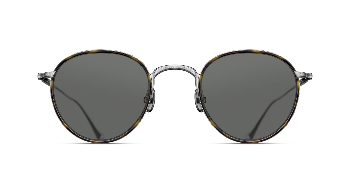 M3085-I |  Brushed Silver - Khaki Tortoise