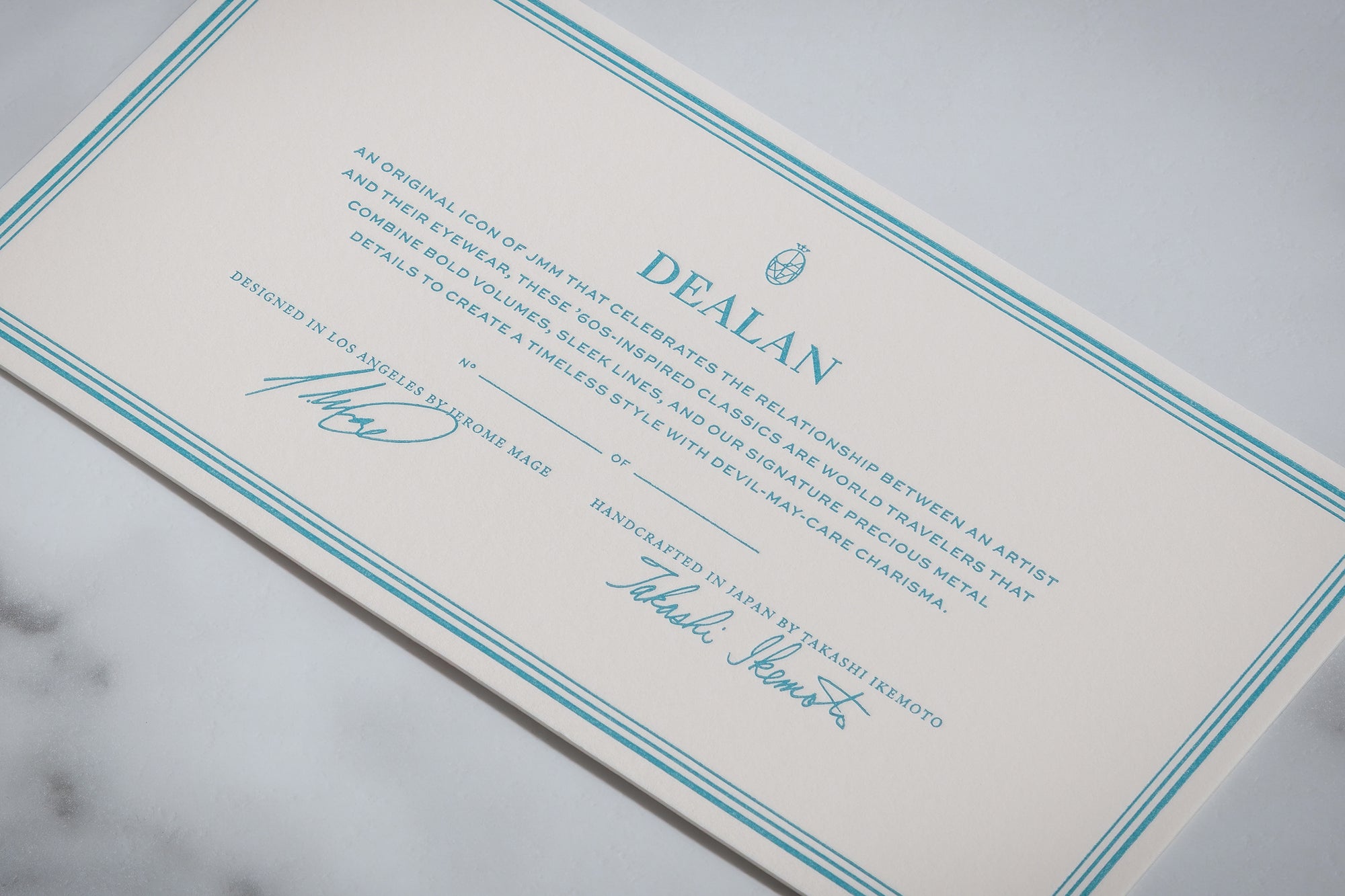 TURQUOISE COLLECTION: DEALAN
