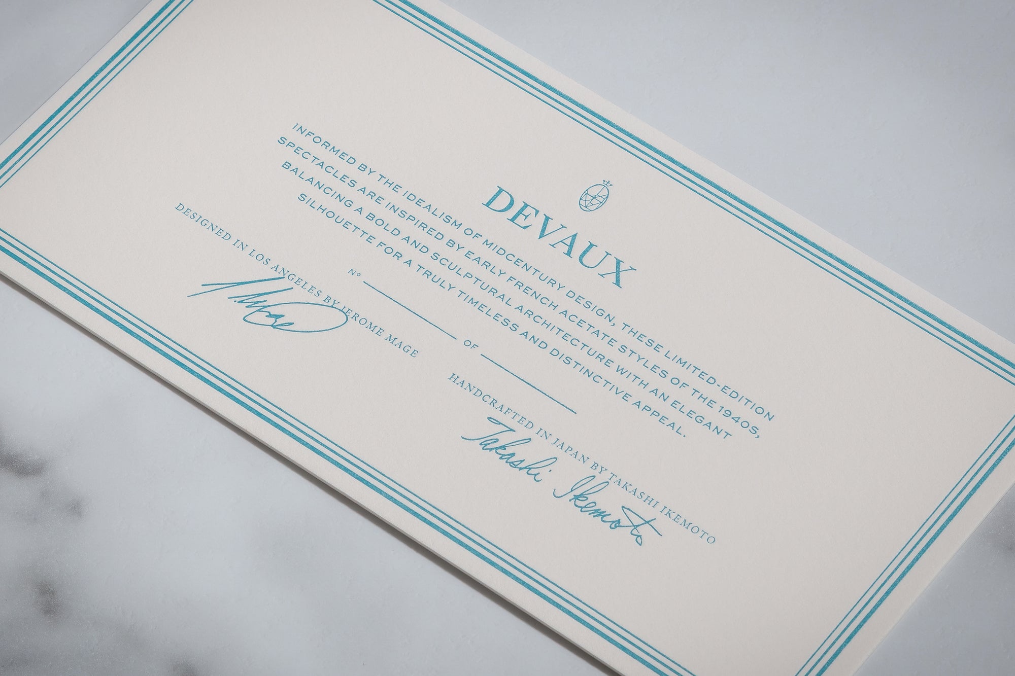 TURQUOISE COLLECTION: DEVAUX