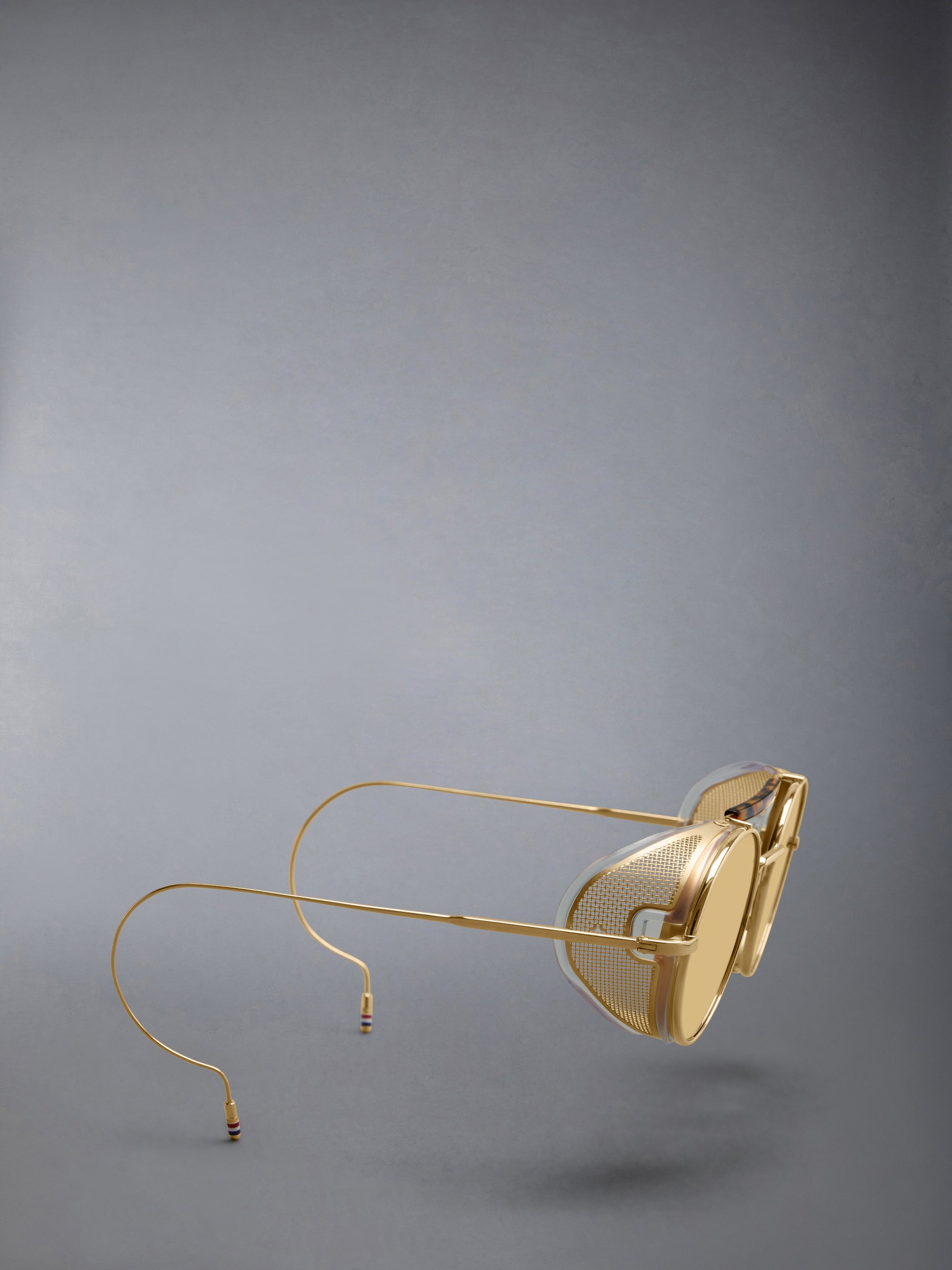 LIMITED EDITION ACETATE AND TITANIUM ROUND SUNGLASSES