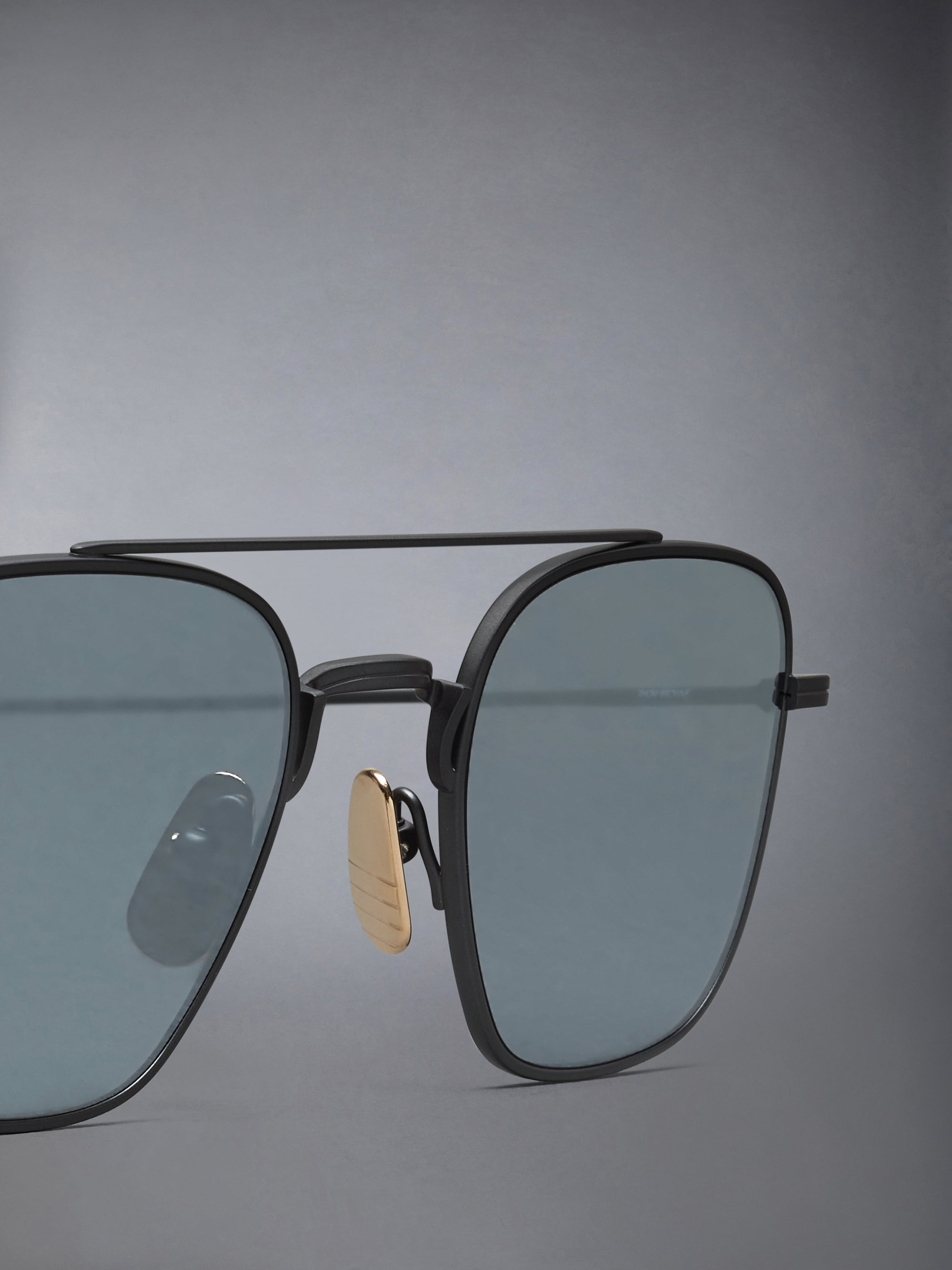 TITANIUM SQUARED AVIATOR SUNGLASSES