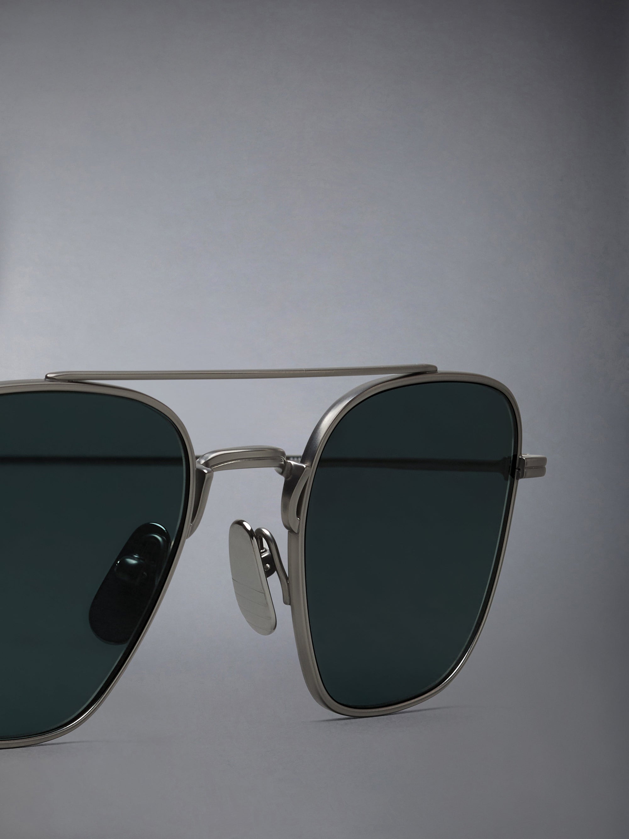TITANIUM SQUARED AVIATOR SUNGLASSES