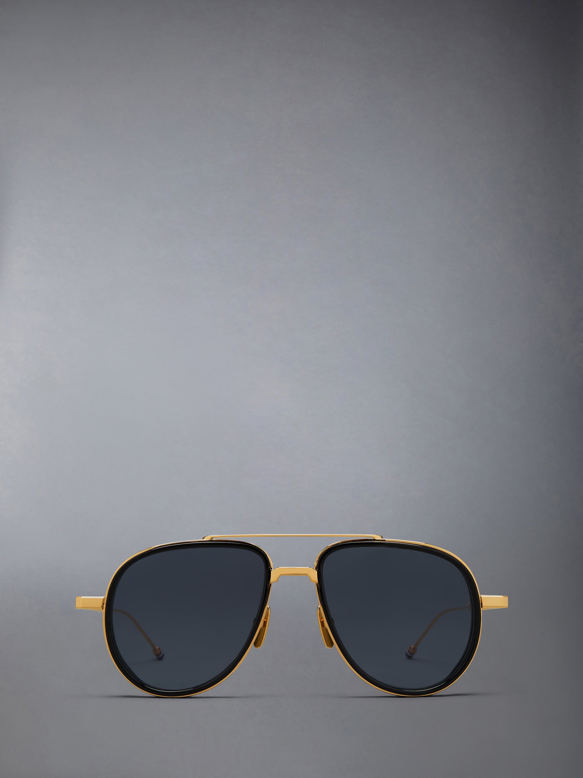 ACETATE AND TITANIUM AVIATOR SUNGLASSES