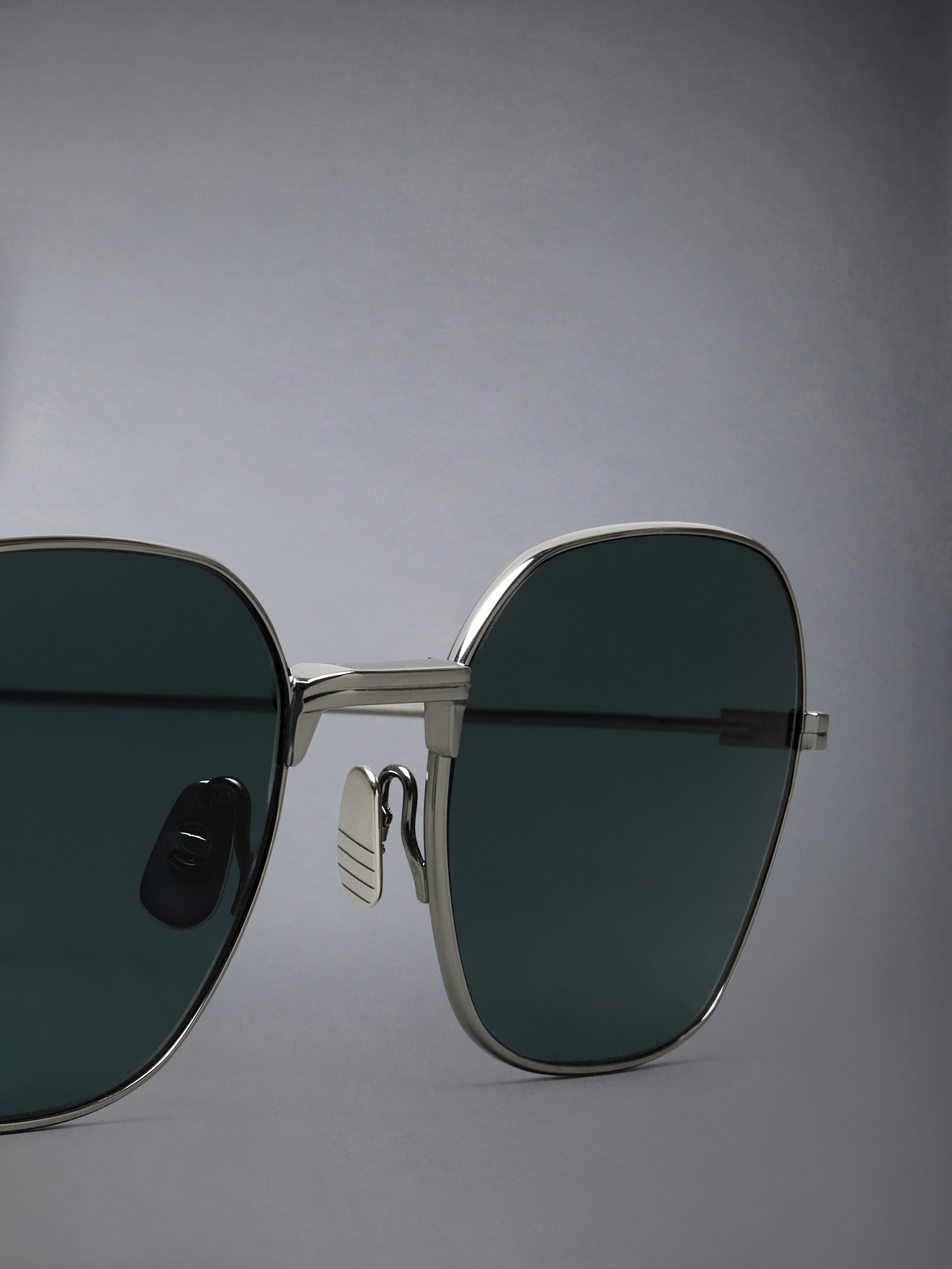 TITANIUM RECTANGULAR SUNGLASSES
