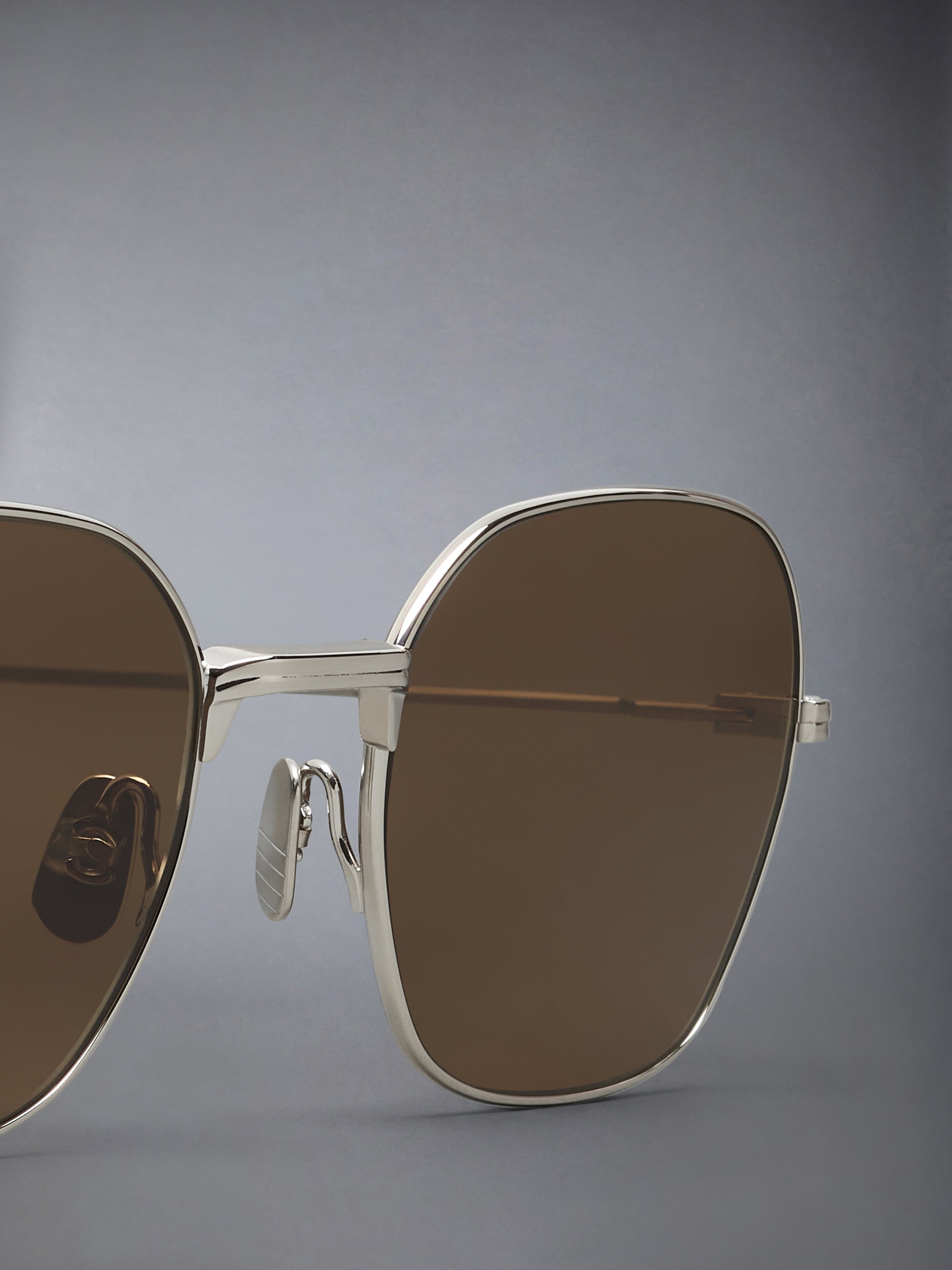 TITANIUM RECTANGULAR SUNGLASSES