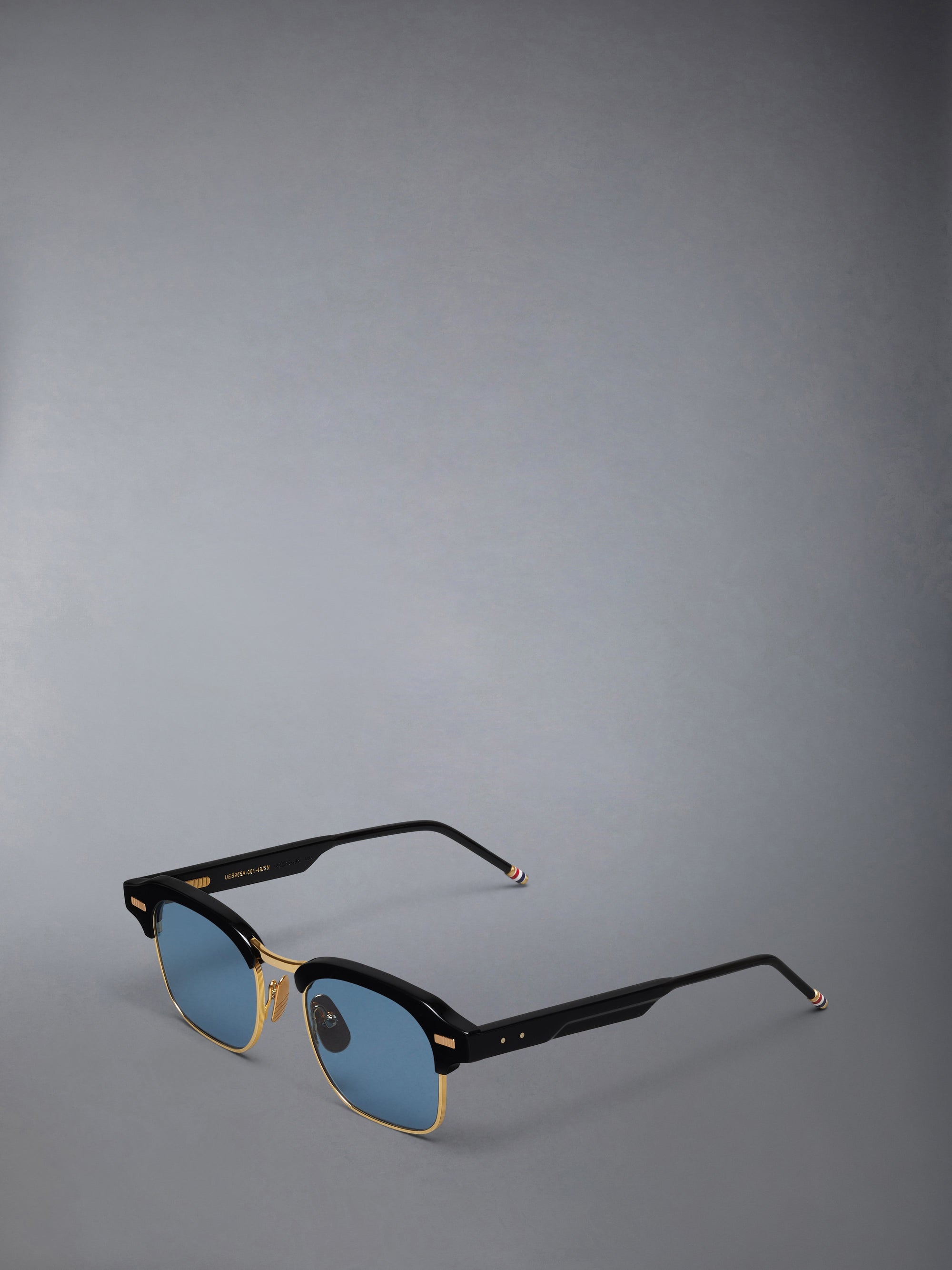 ACETATE AND TITANIUM SQUARE SUNGLASSES