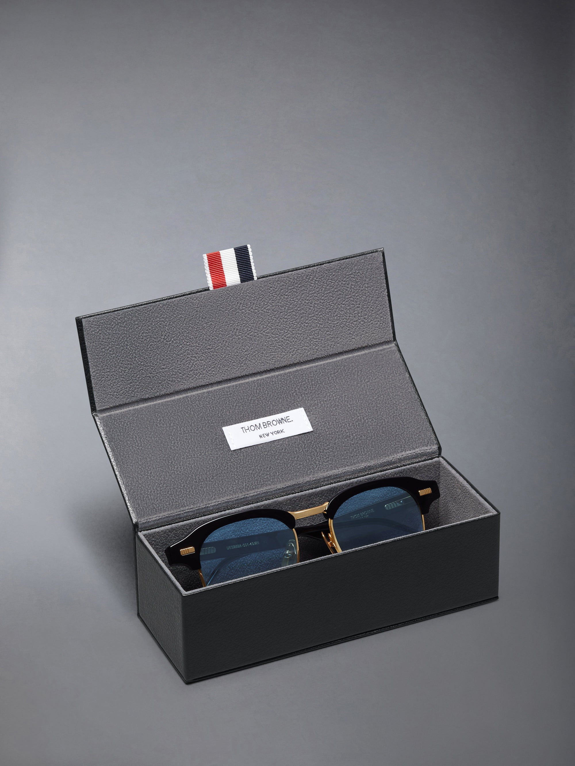 ACETATE AND TITANIUM SQUARE SUNGLASSES