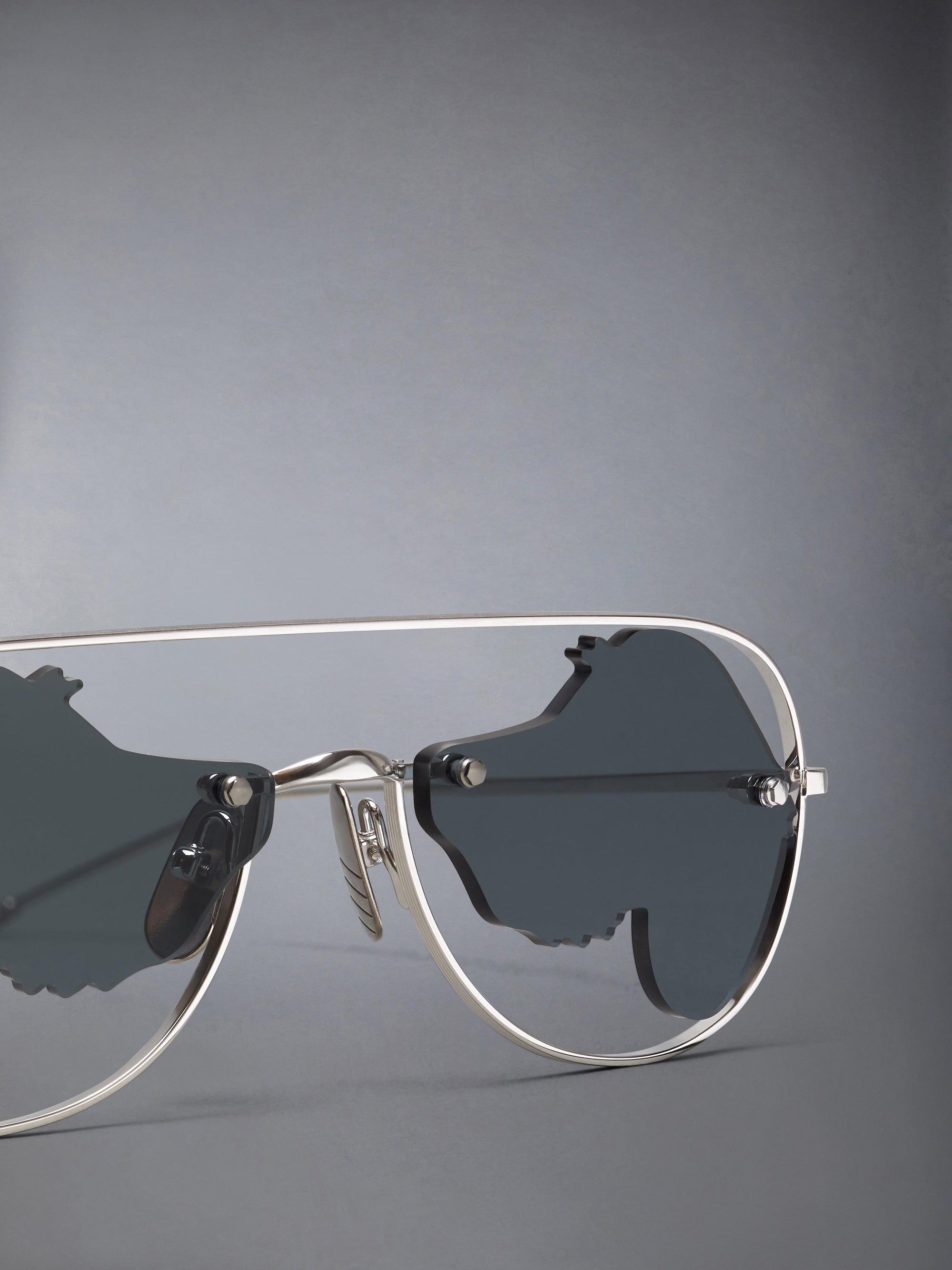 TITANIUM HECTOR AVIATOR SUNGLASSES
