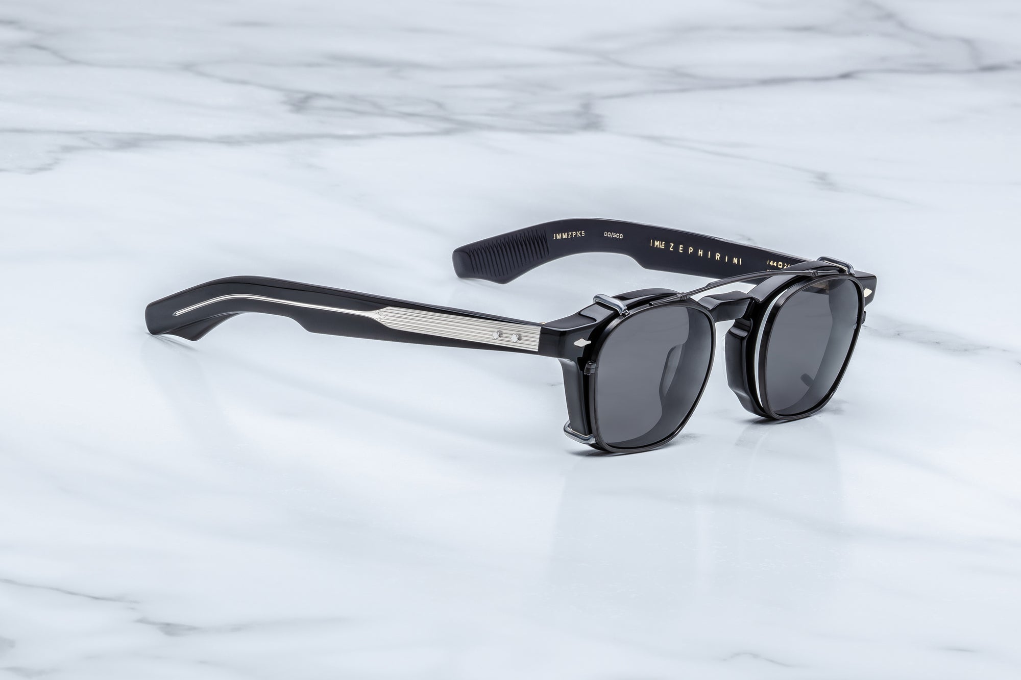 Zephirin Clip On 2#88-black-black-mineral-glass_