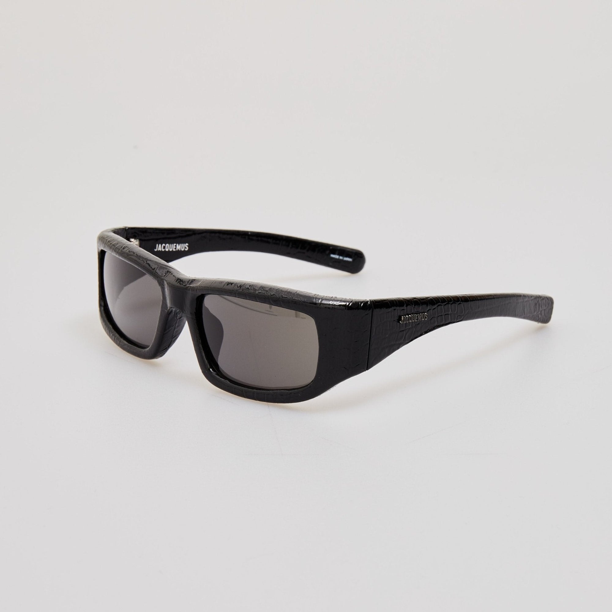 Aero Sunglasses in Black Crocodile