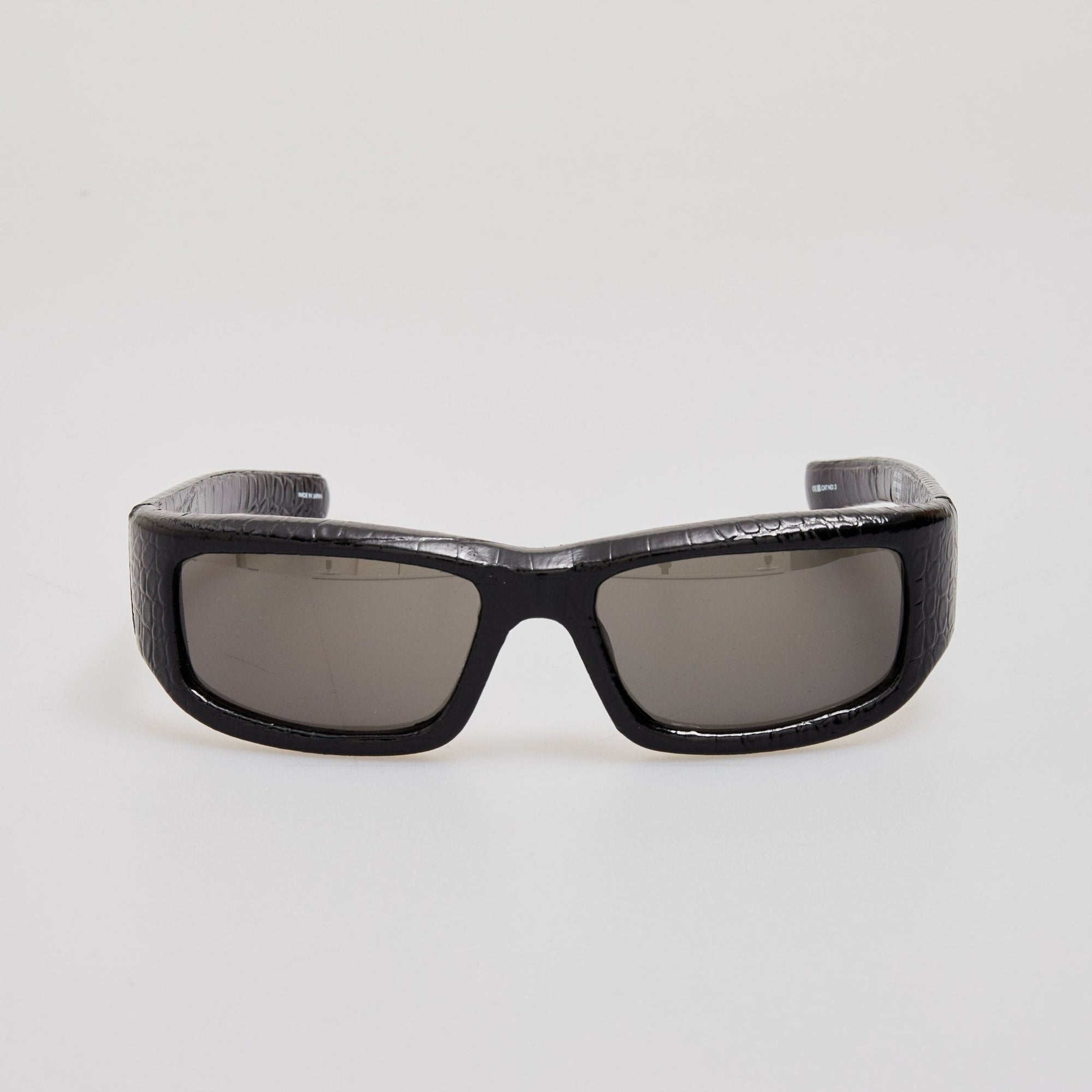 Aero Sunglasses in Black Crocodile