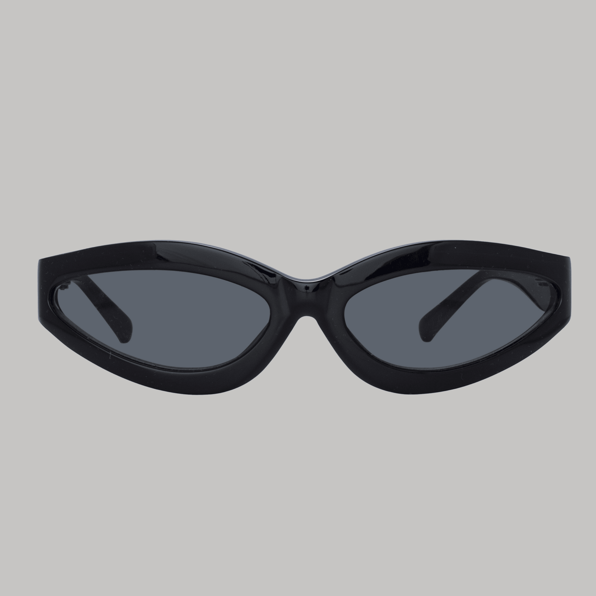 Agnes Wrap Sunglasses in Black