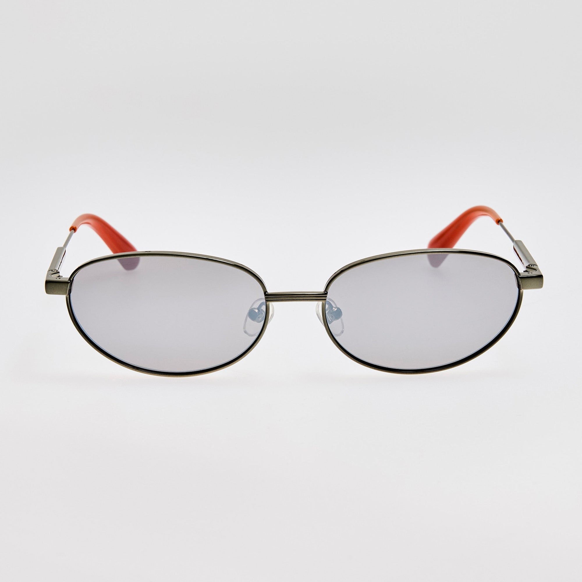 Alba Sunglasses in Shiny Green and Silver