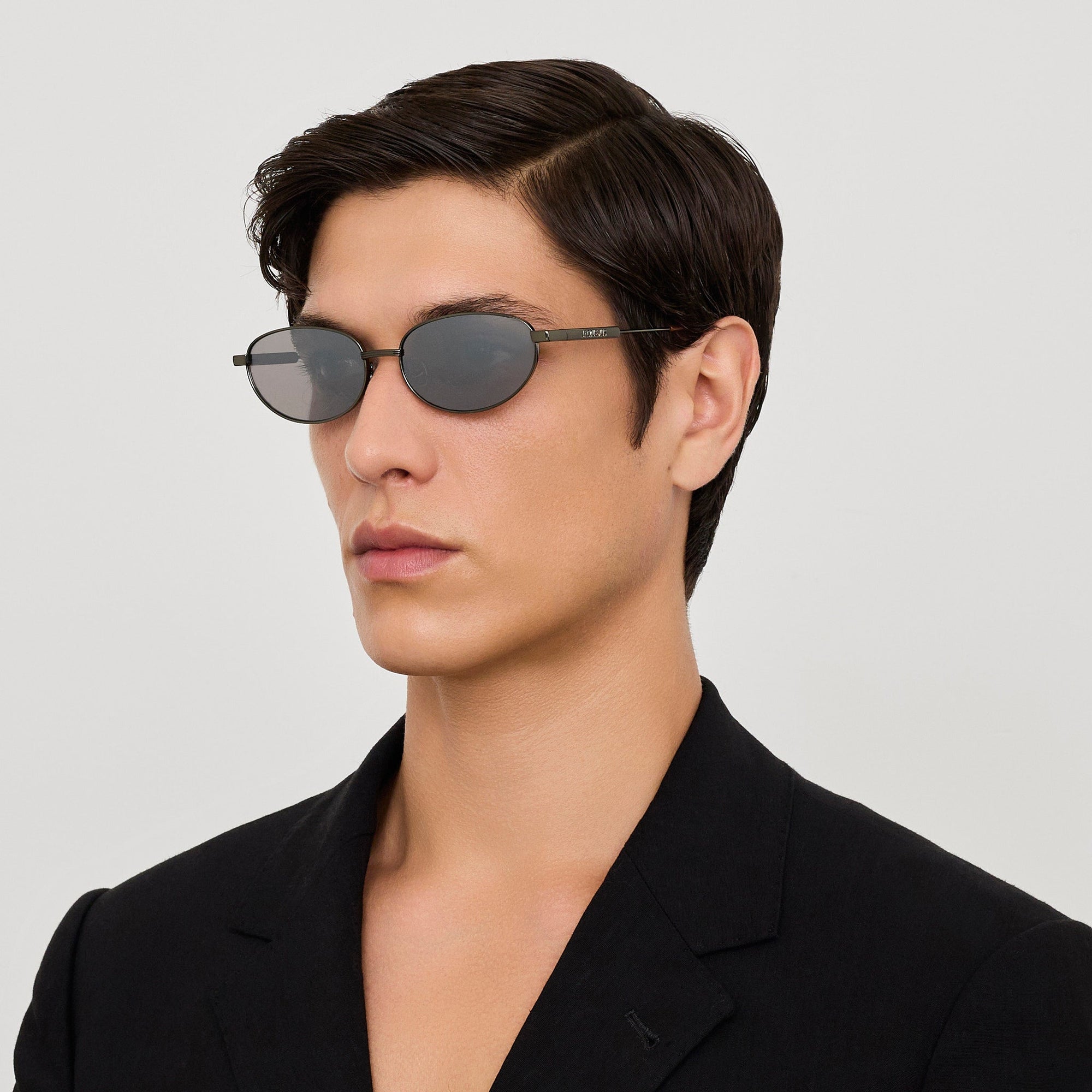 Alba Sunglasses in Shiny Green and Silver