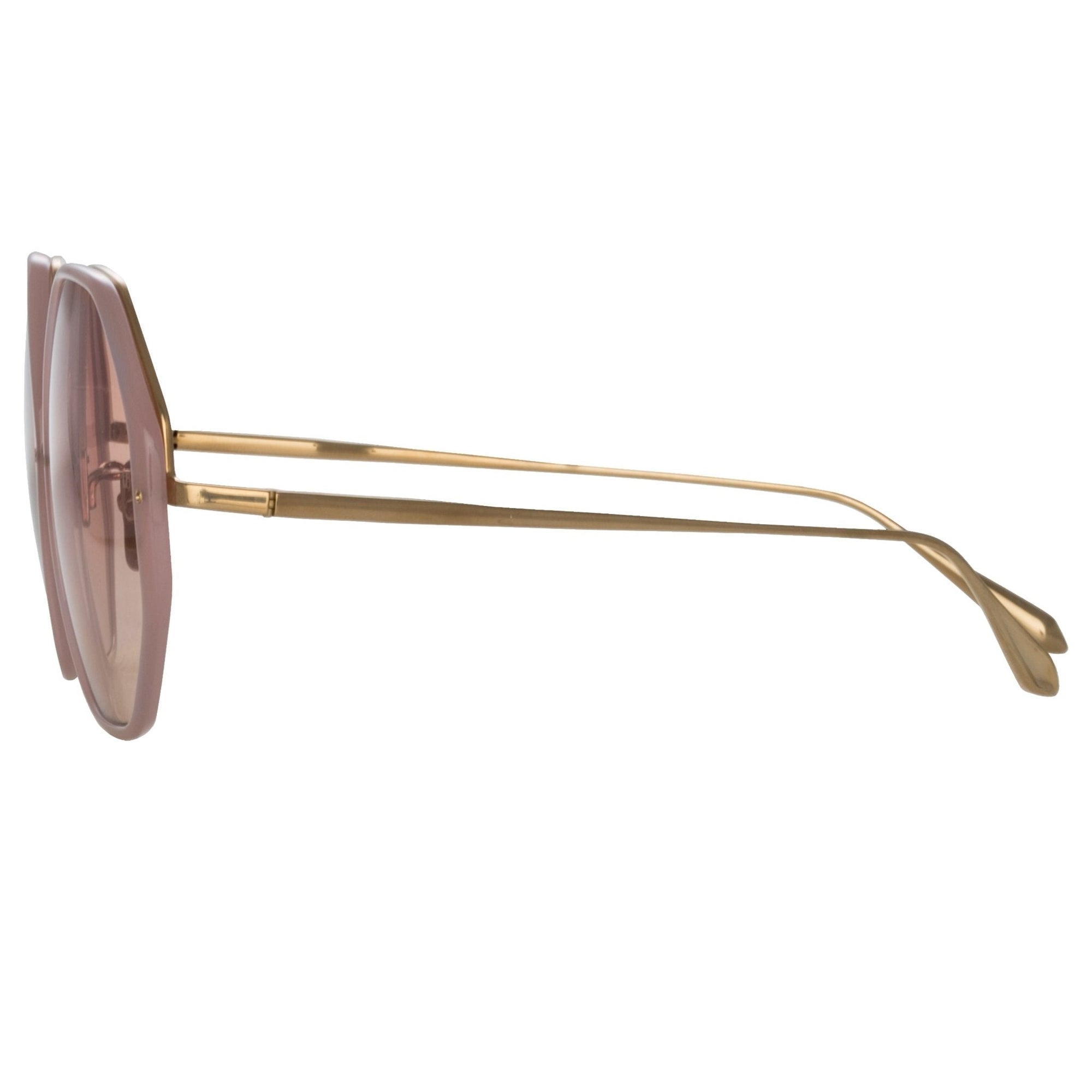 Alona Sunglasses in 22K Gold and Lilac