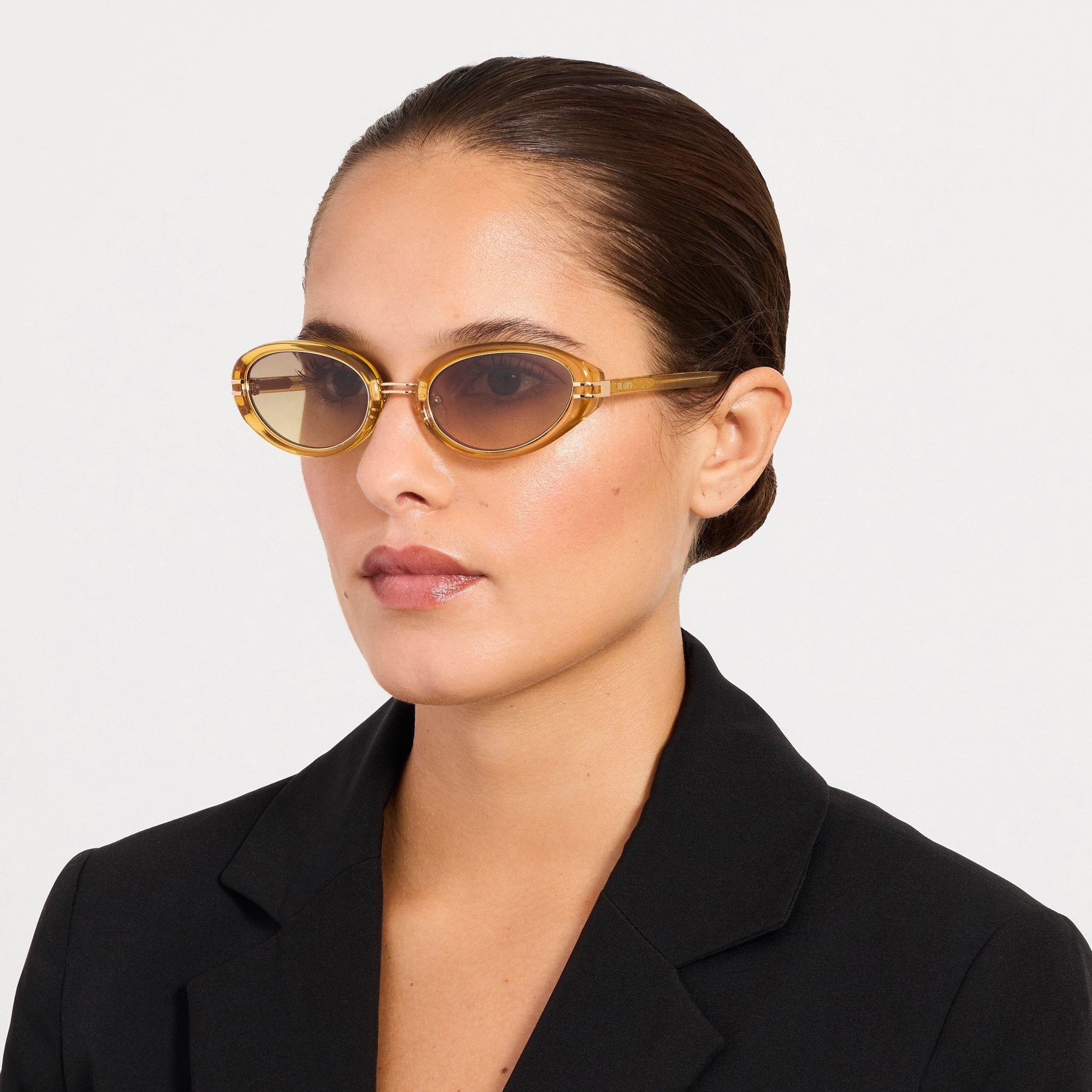 Ambra Oval Sunglasses in Tortoiseshell