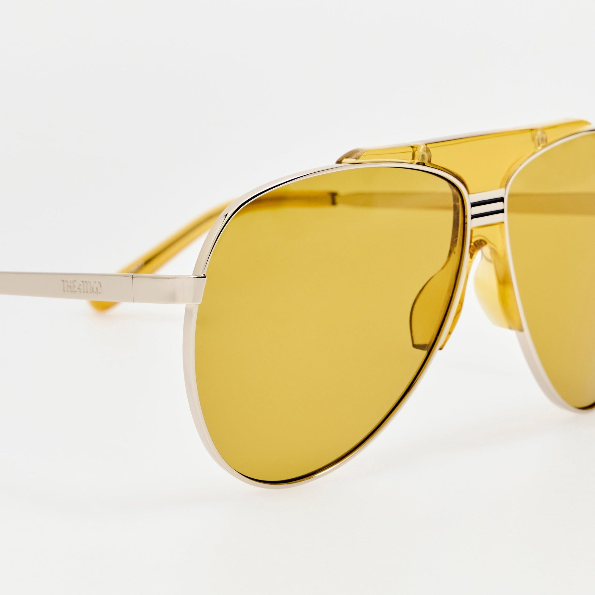 Amelia Sunglasses in Silver and Yellow