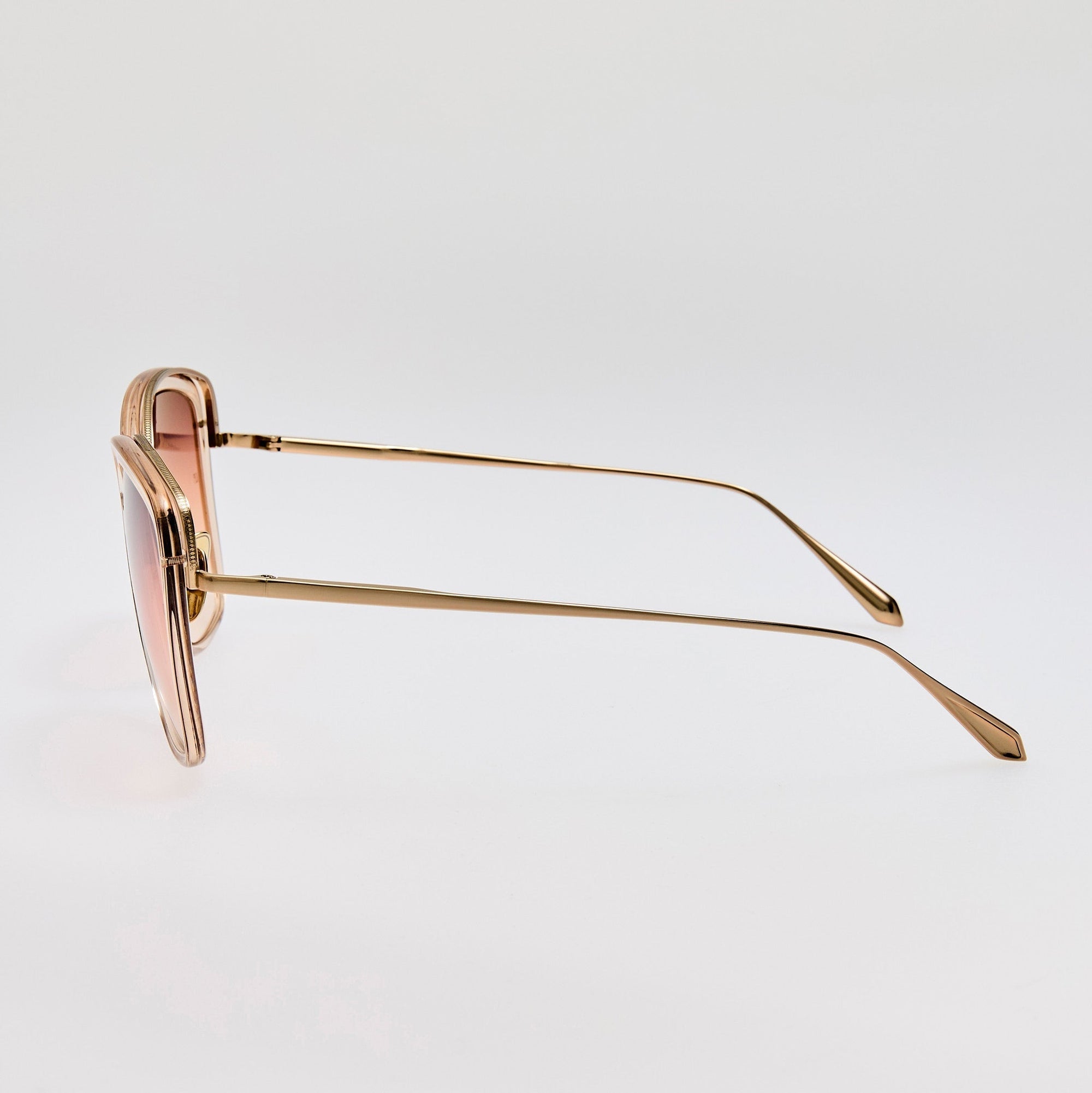 Anais Sunglasses in 22K Gold and Ash