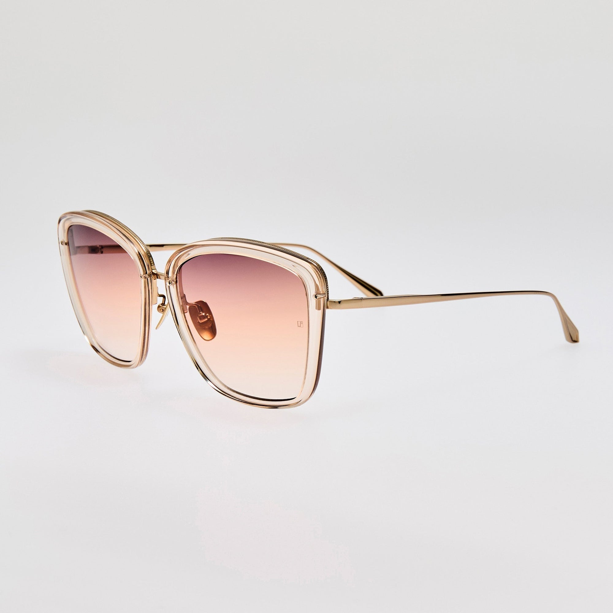 Anais Sunglasses in 22K Gold and Ash