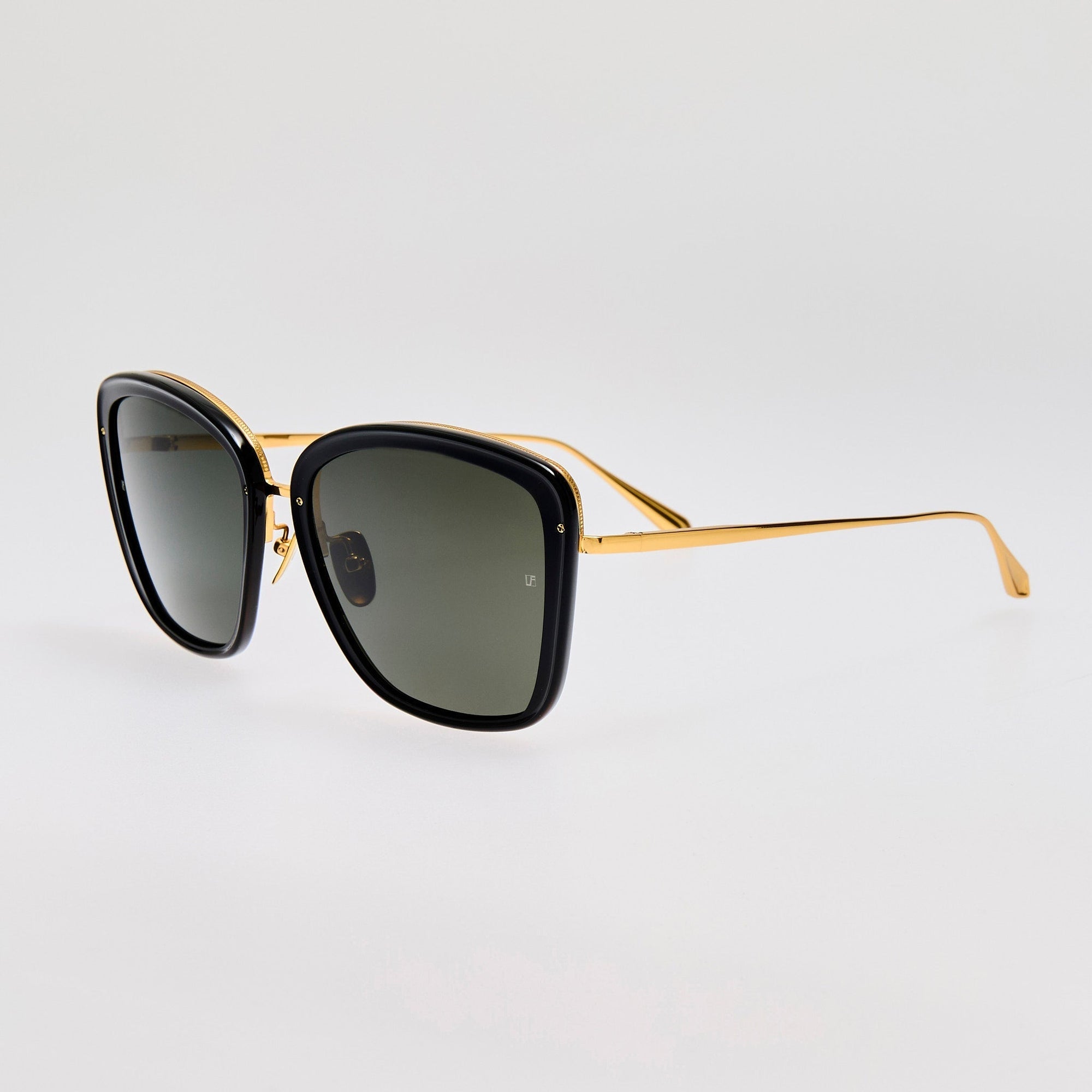 Anais Sunglasses in 22K Gold and Black