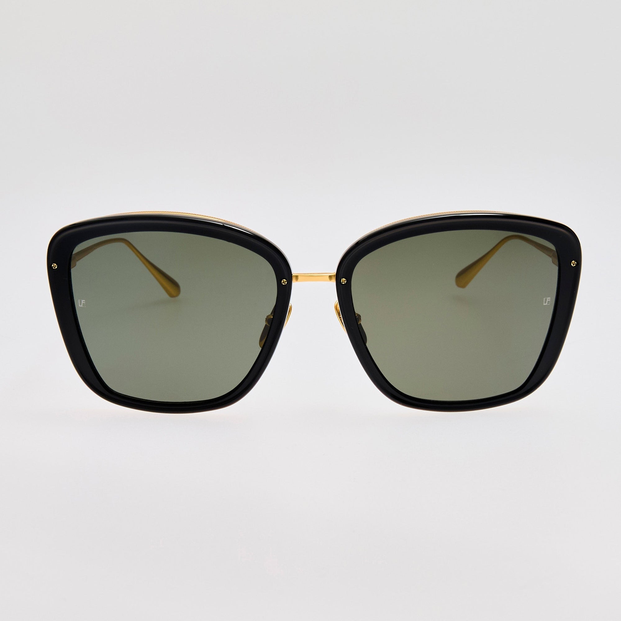 Anais Sunglasses in 22K Gold and Black