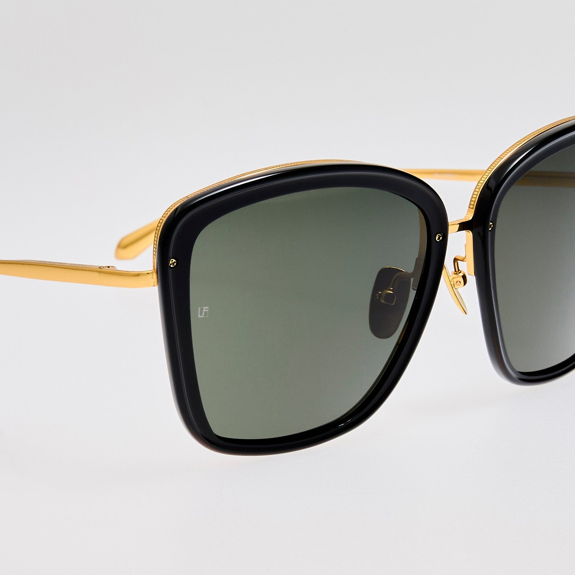 Anais Sunglasses in 22K Gold and Black