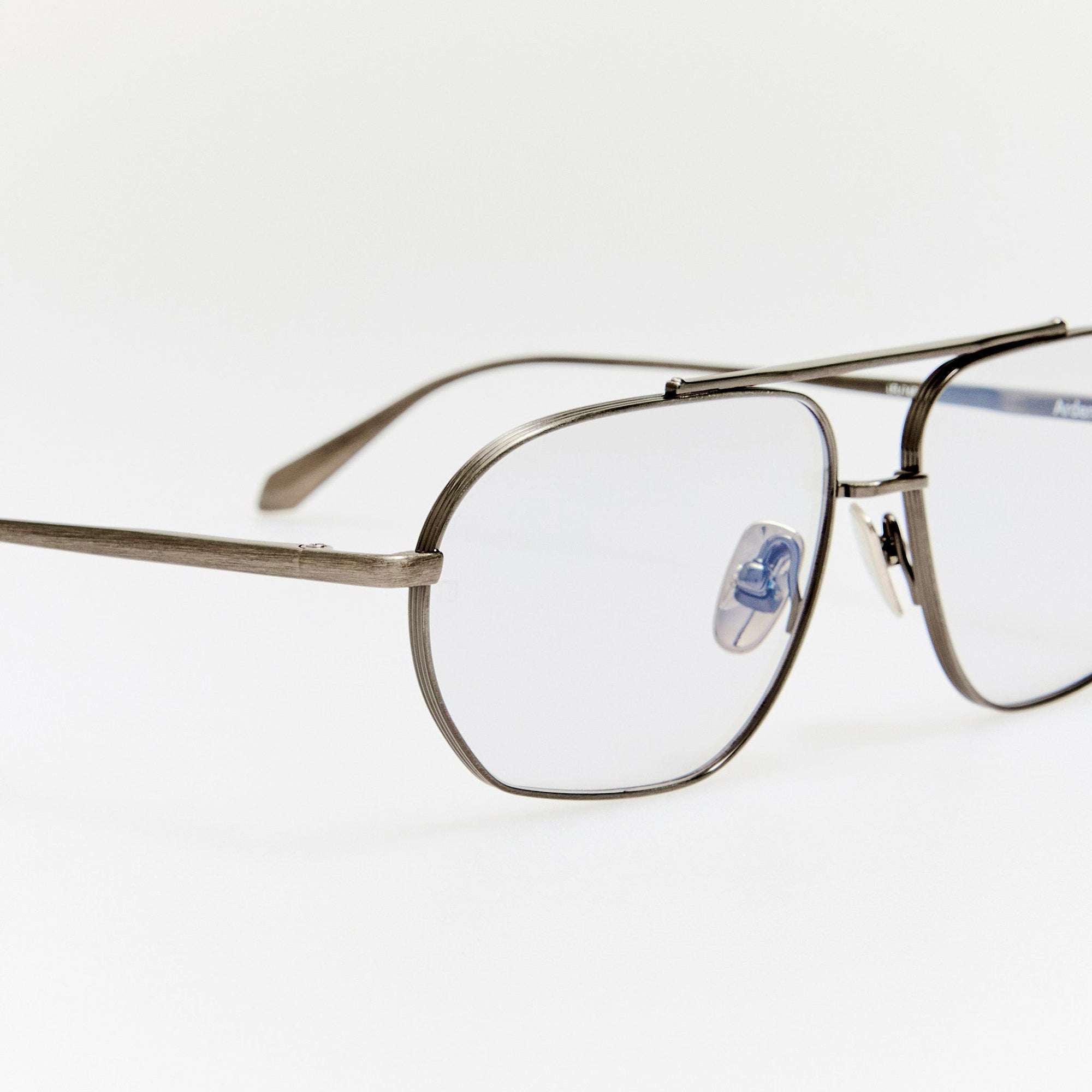 Arden Sunglasses in Matt Antique Silver and Grey Photochromic Lenses