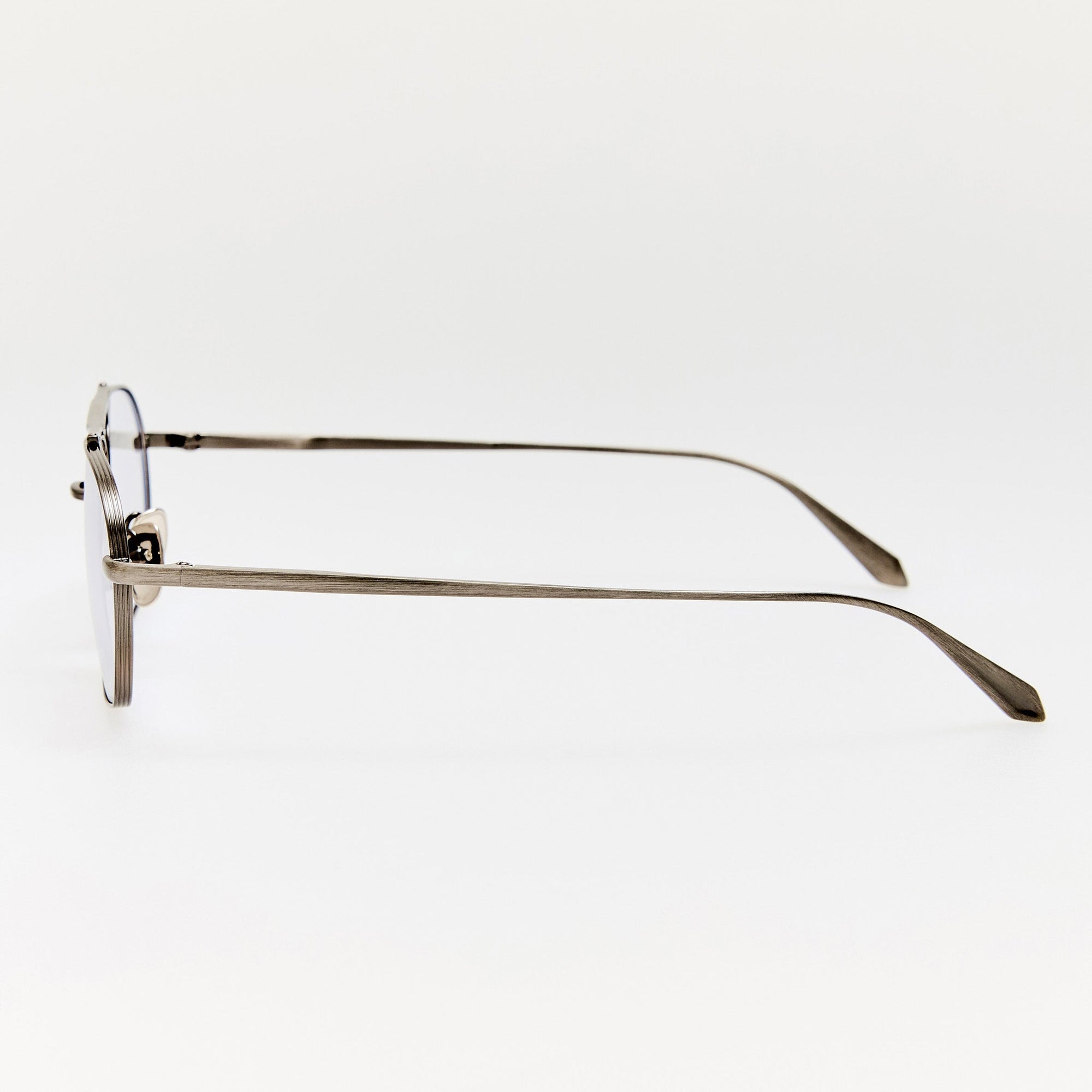 Arden Sunglasses in Matt Antique Silver and Grey Photochromic Lenses