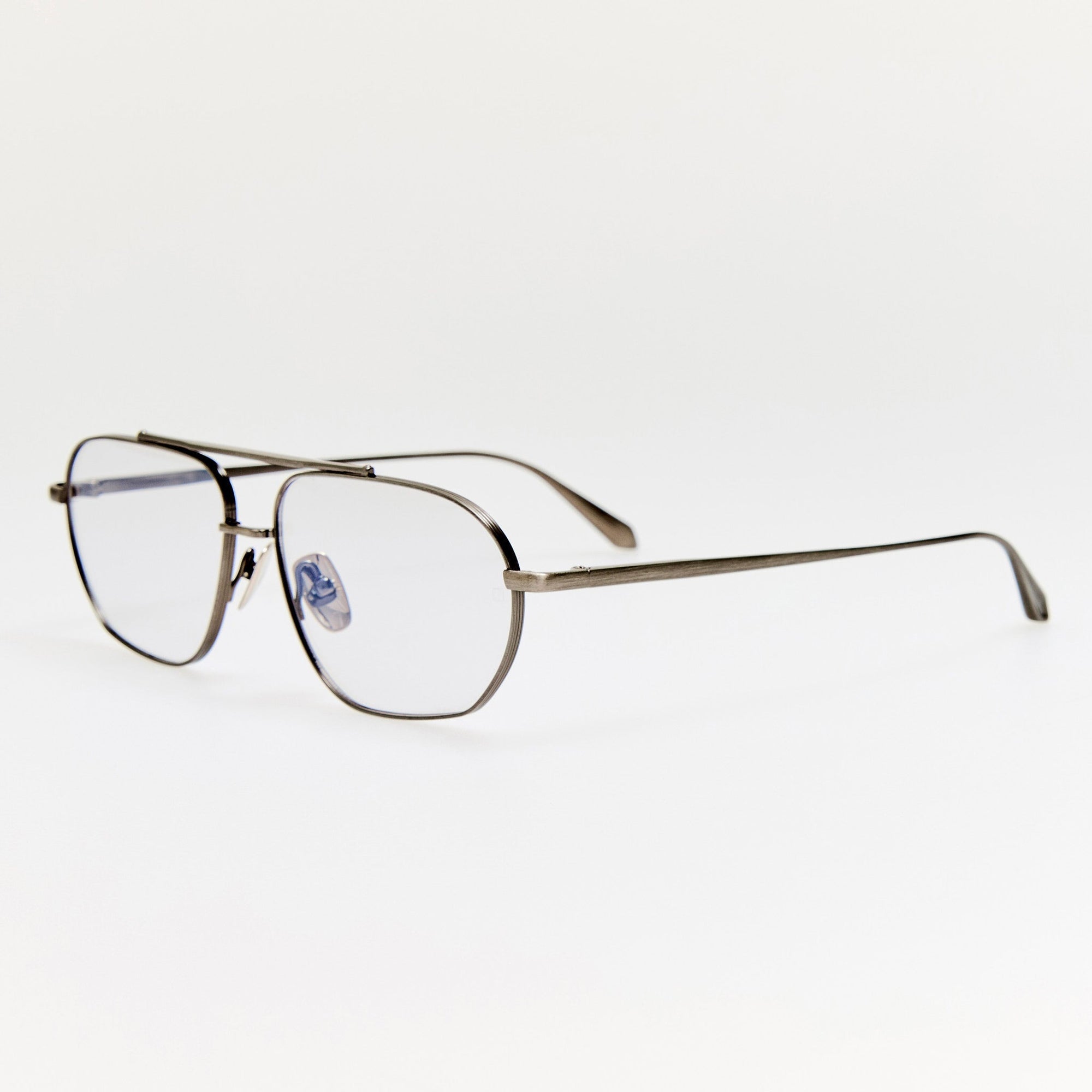 Arden Sunglasses in Matt Antique Silver and Grey Photochromic Lenses