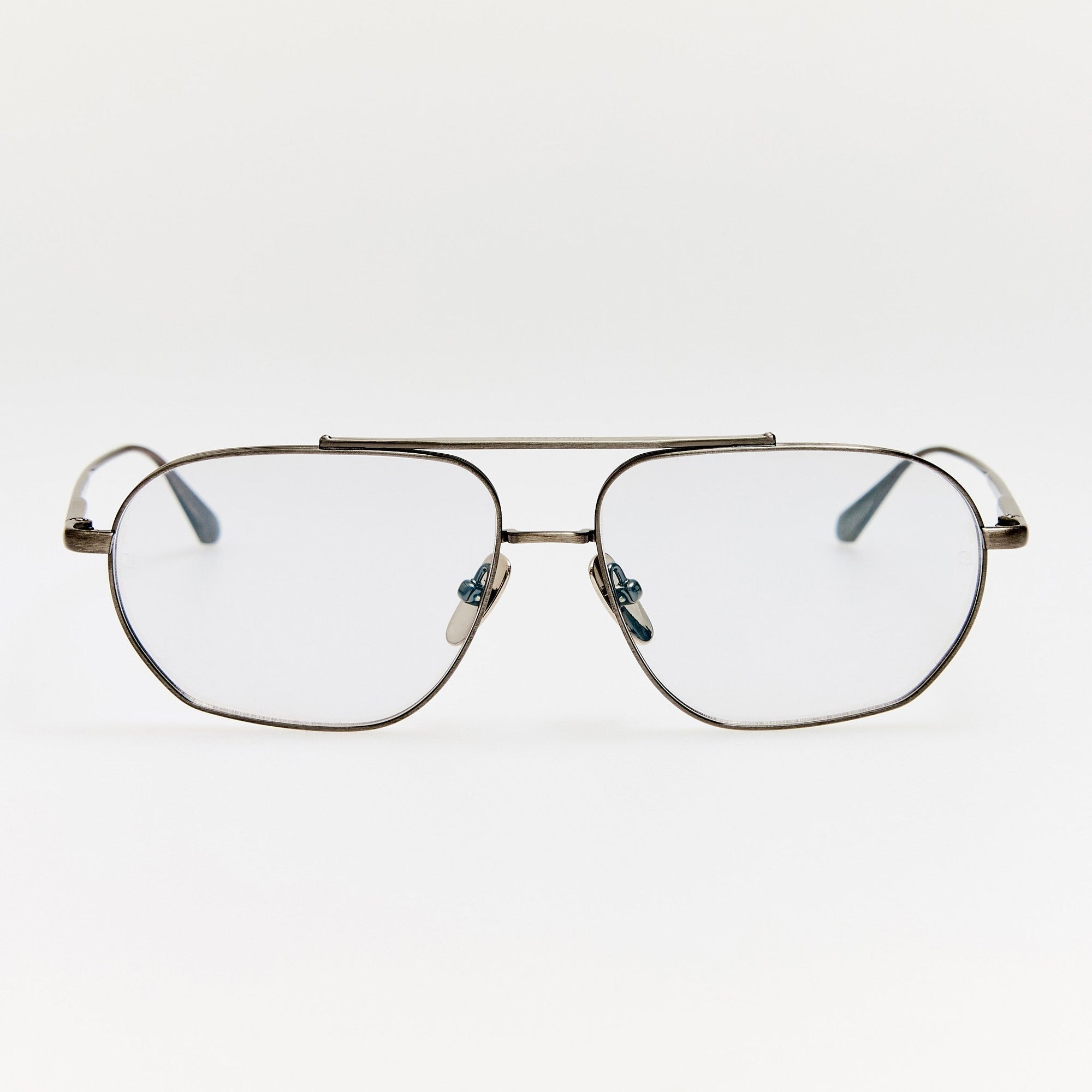 Arden Sunglasses in Matt Antique Silver and Grey Photochromic Lenses