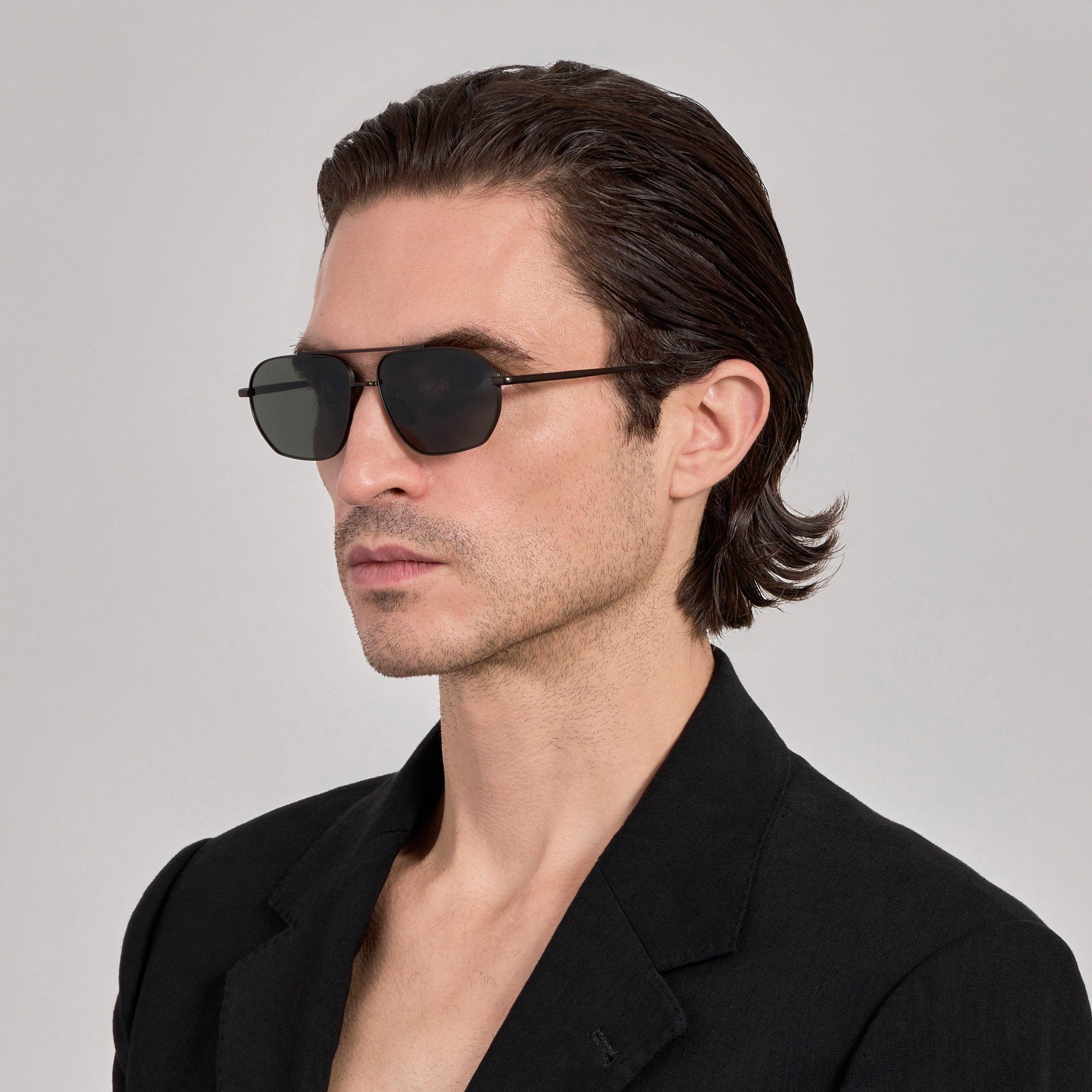 Arden Sunglasses in Matt Black Nickel