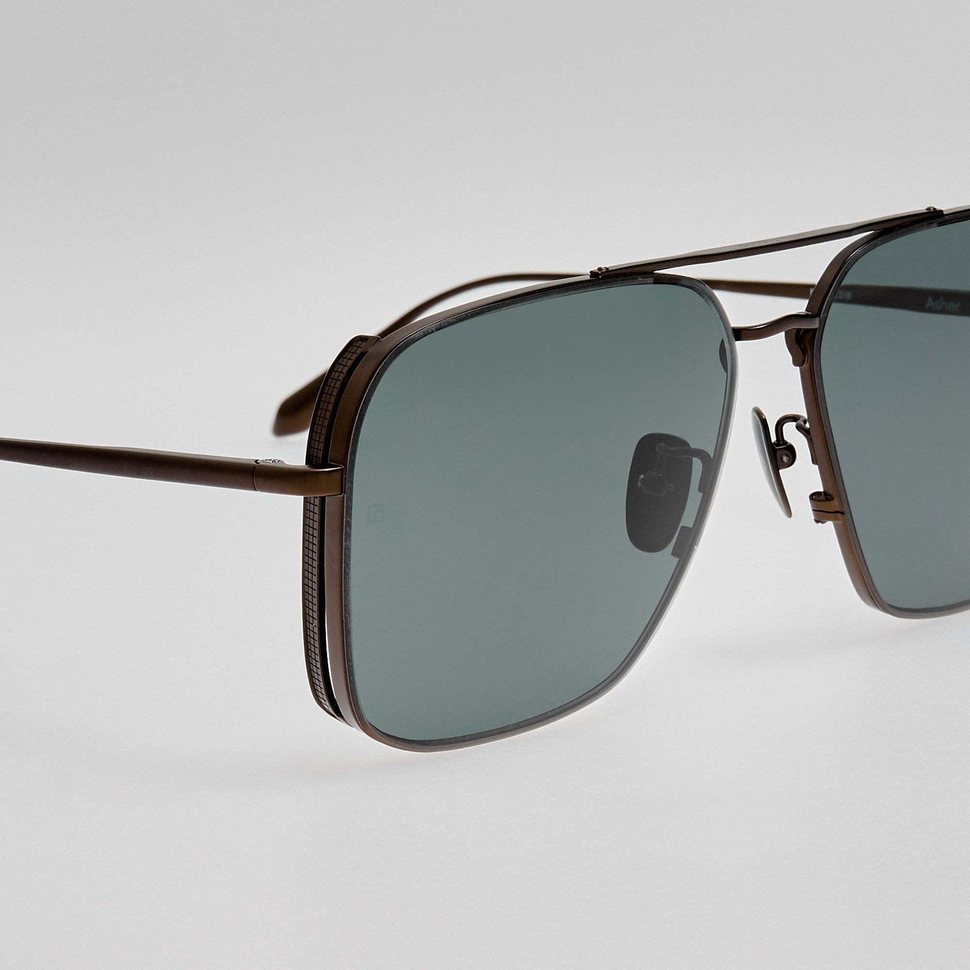 Asher Sunglasses in Matt Black Nickel