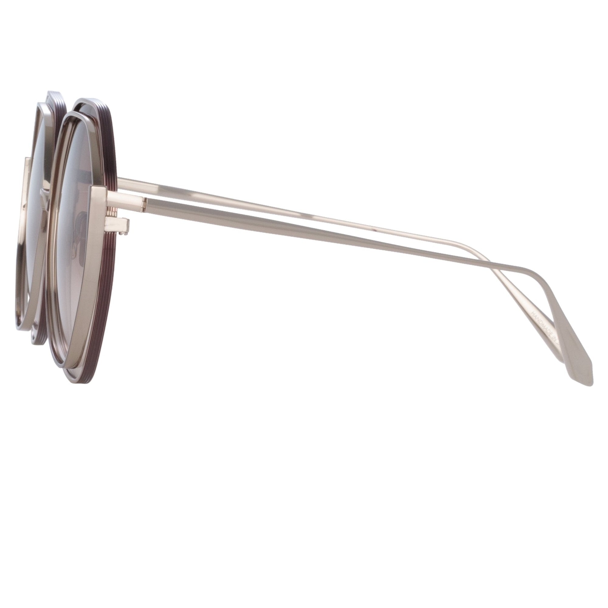 Aspen Sunglasses in 22K Gold and Mocha