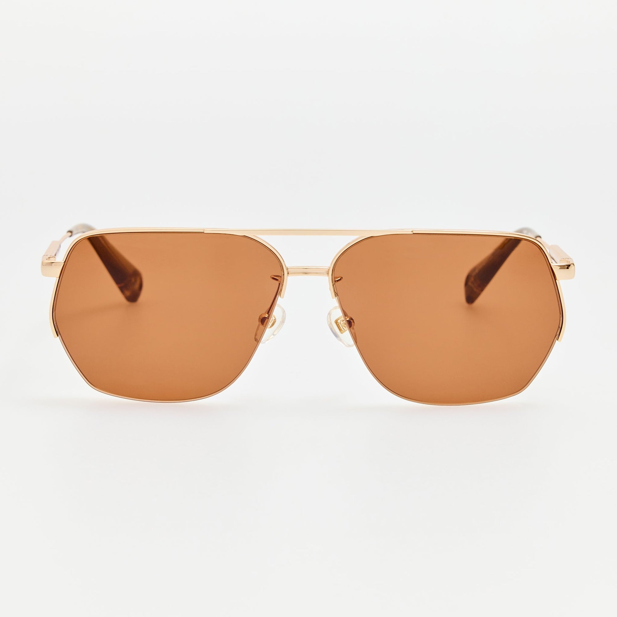 Aviador Sunglasses in Light Gold and Khaki