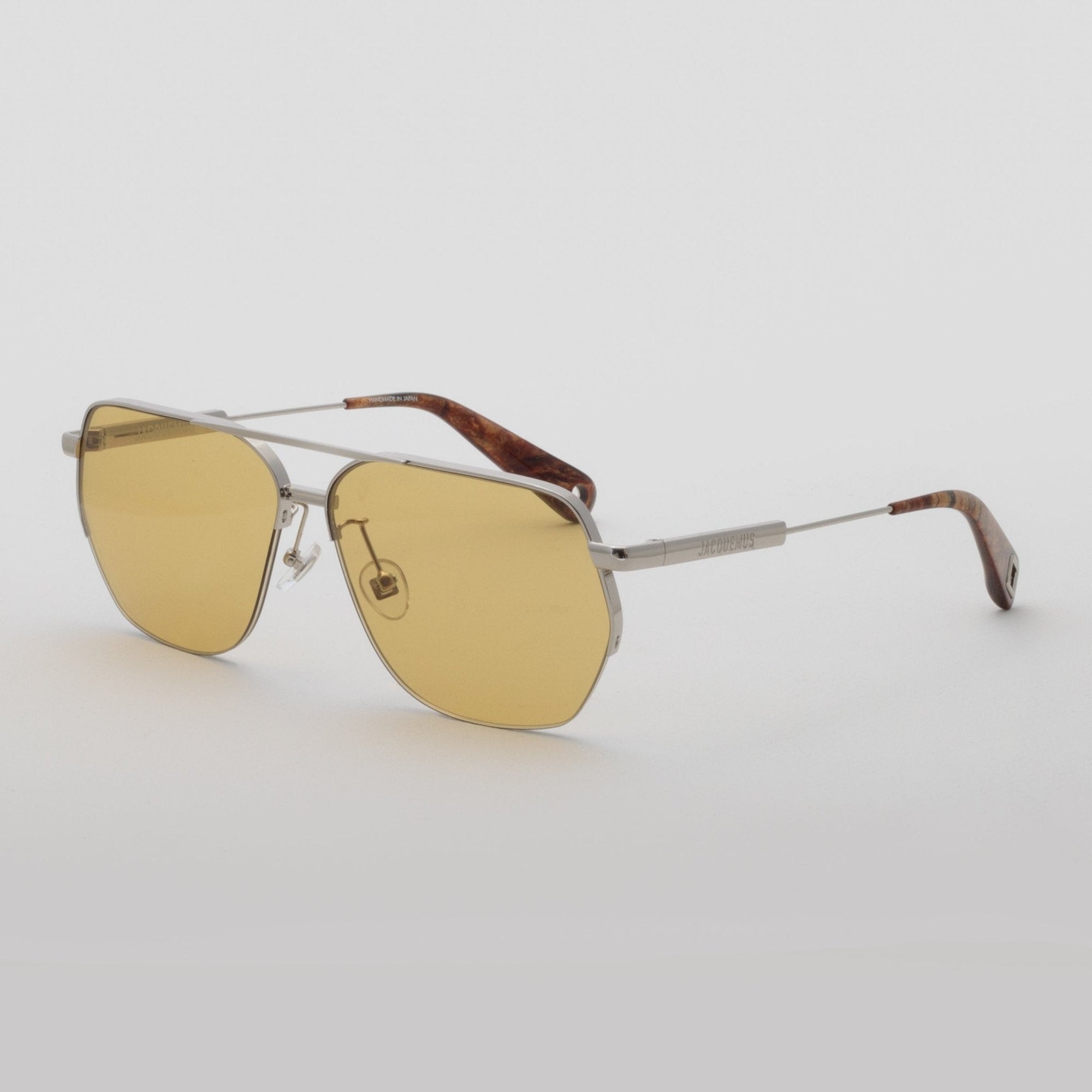 Aviador Sunglasses in Silver and Yellow