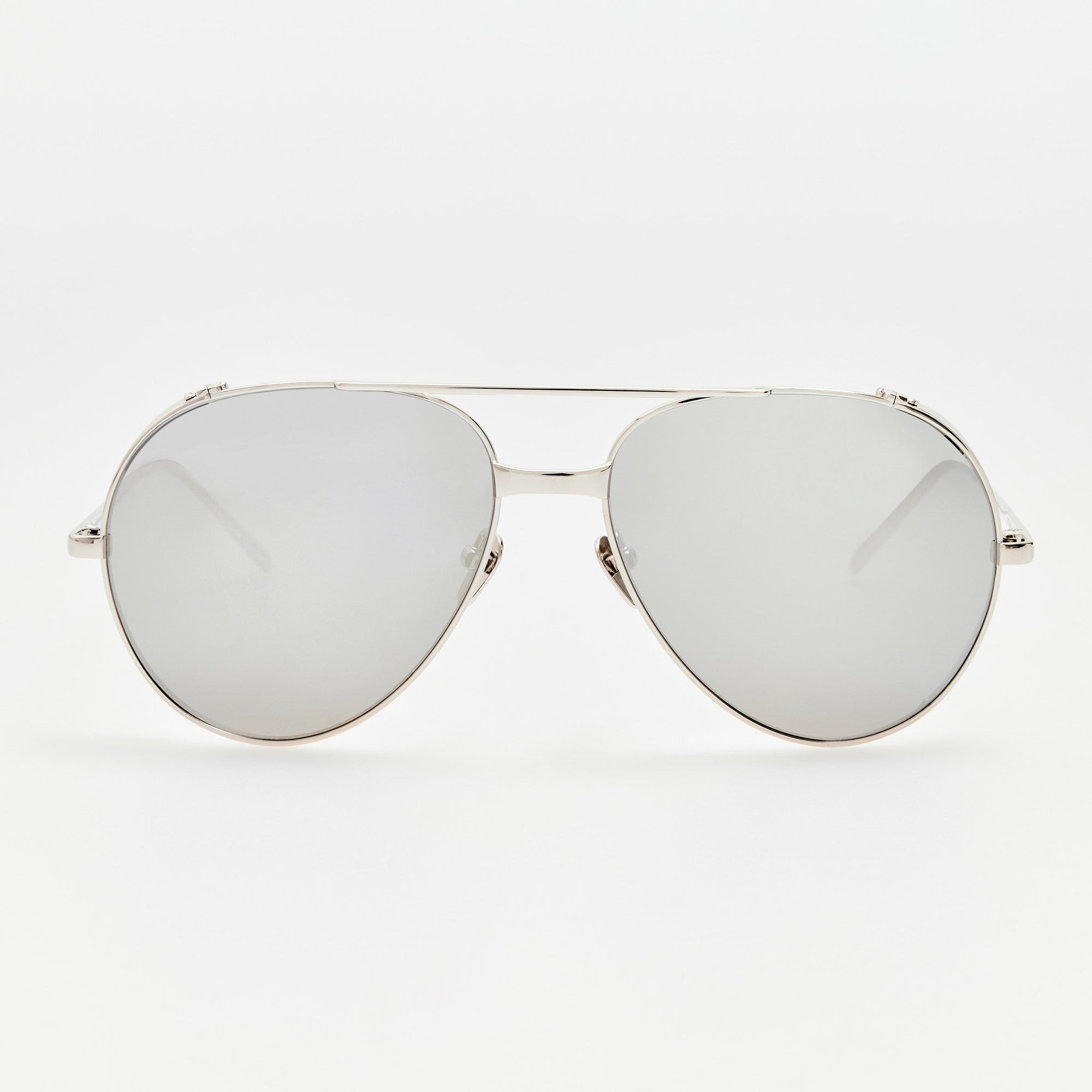 Aviator Sunglasses in 22K White Gold and Platinum