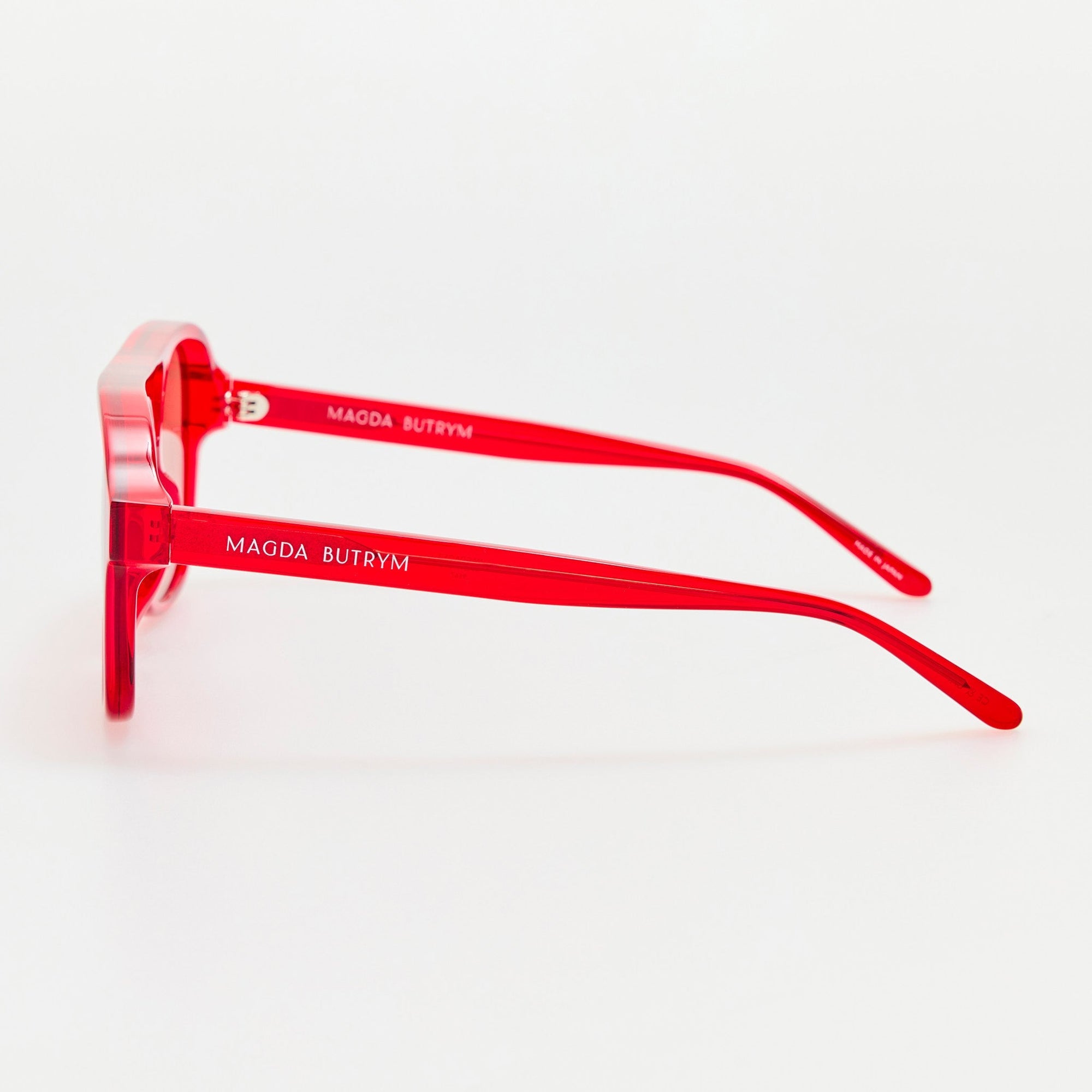 Aviator Sunglasses in Red