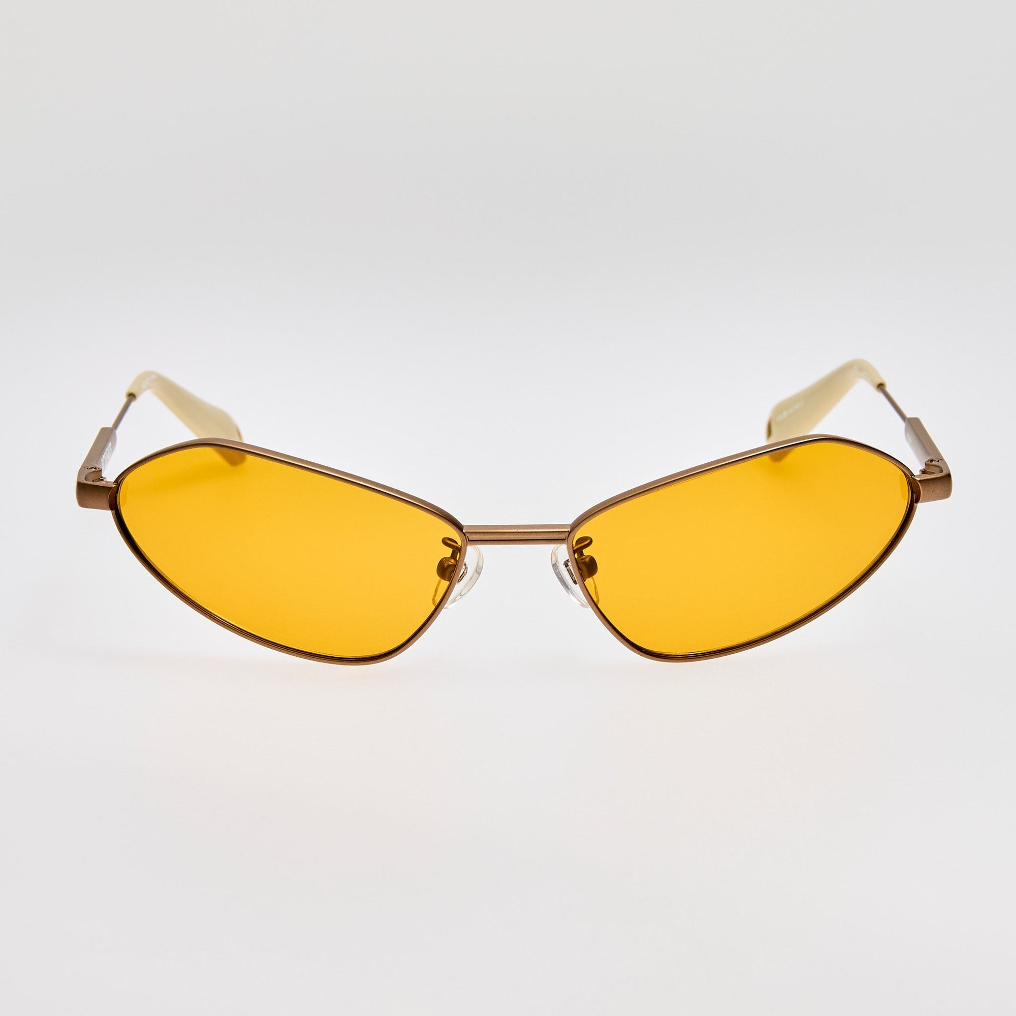 Bambino Angular Metal Sunglasses in Matt Putty